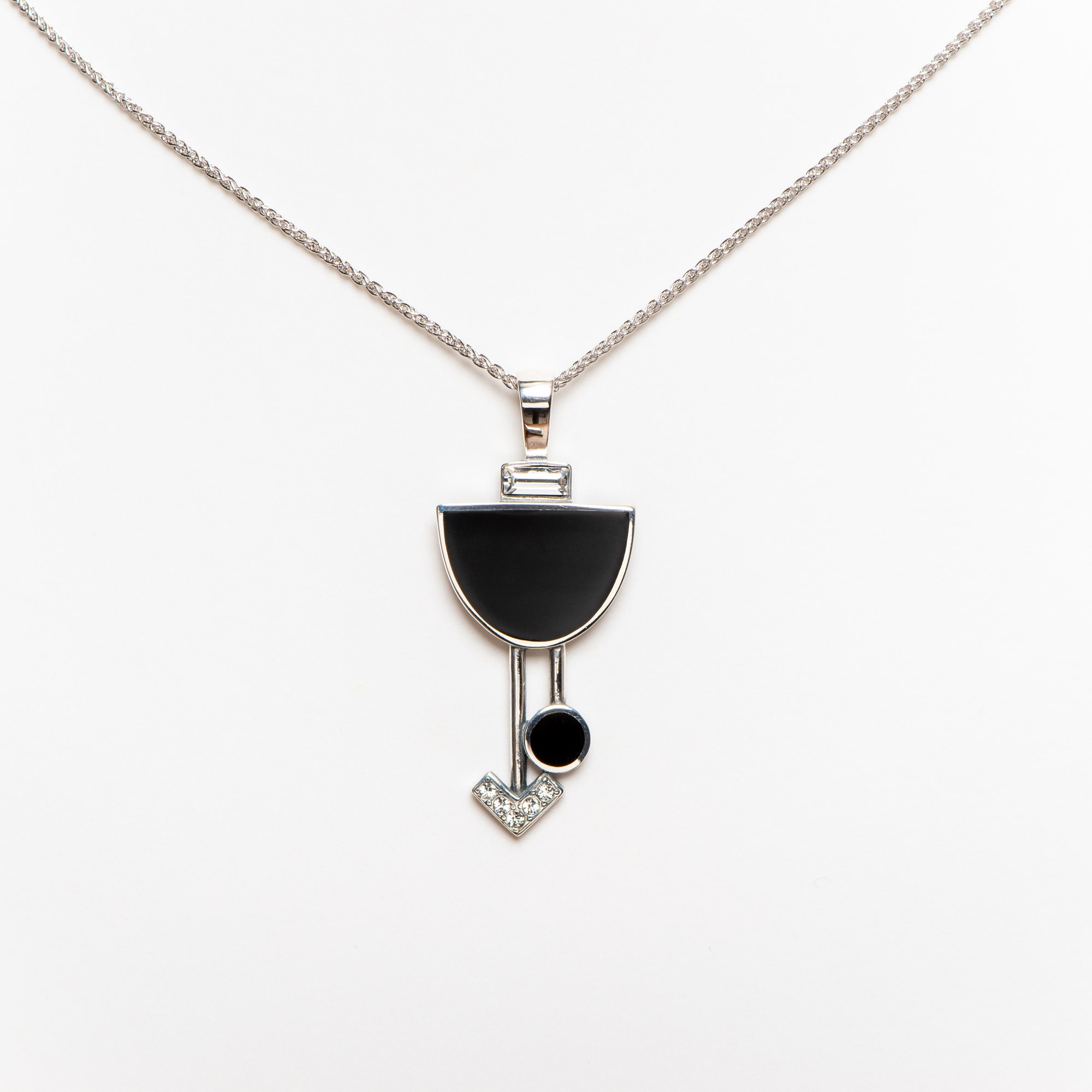 Anhänger Art Deco Geometrie
