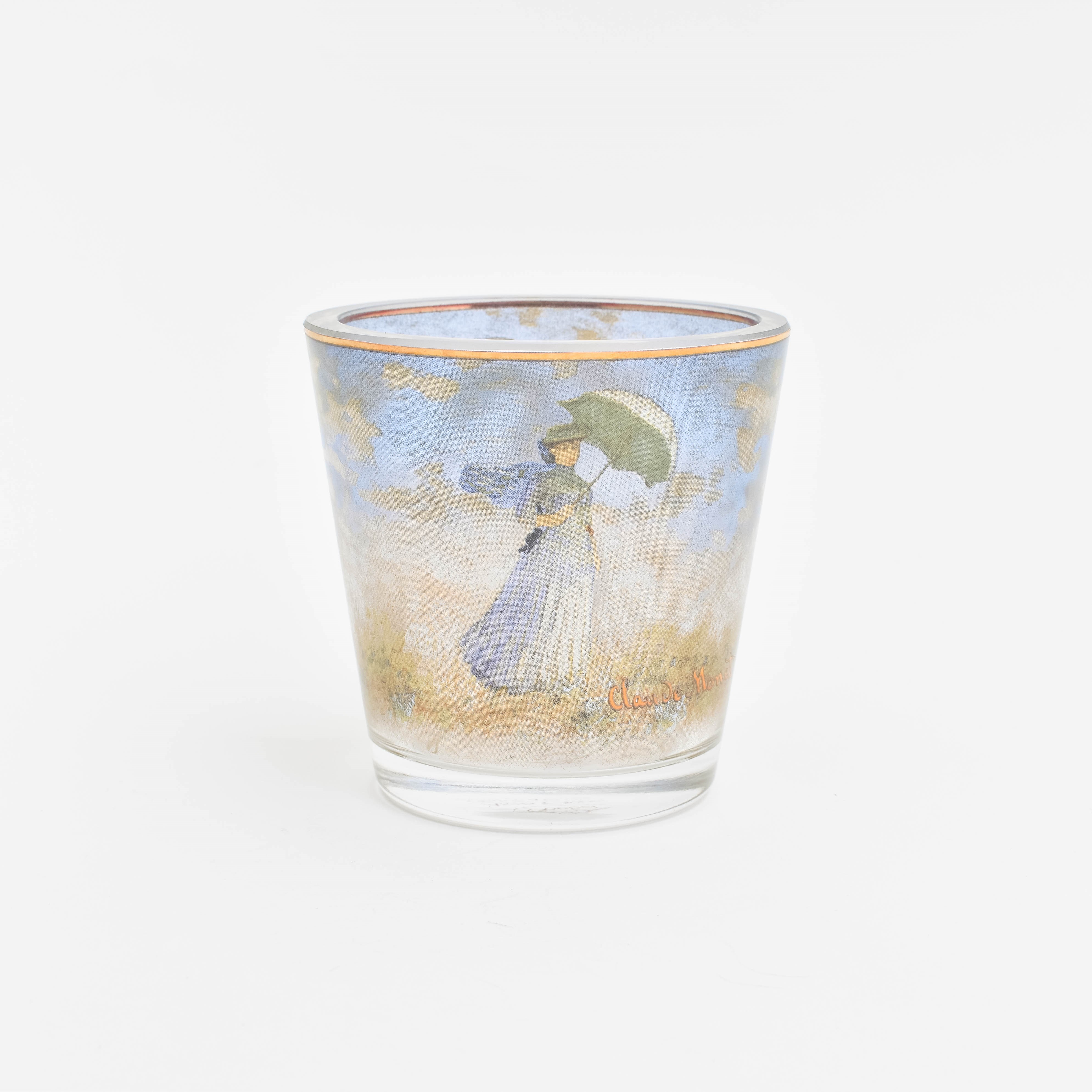 Teelichthalter Monet 'Frau mit Schirm'