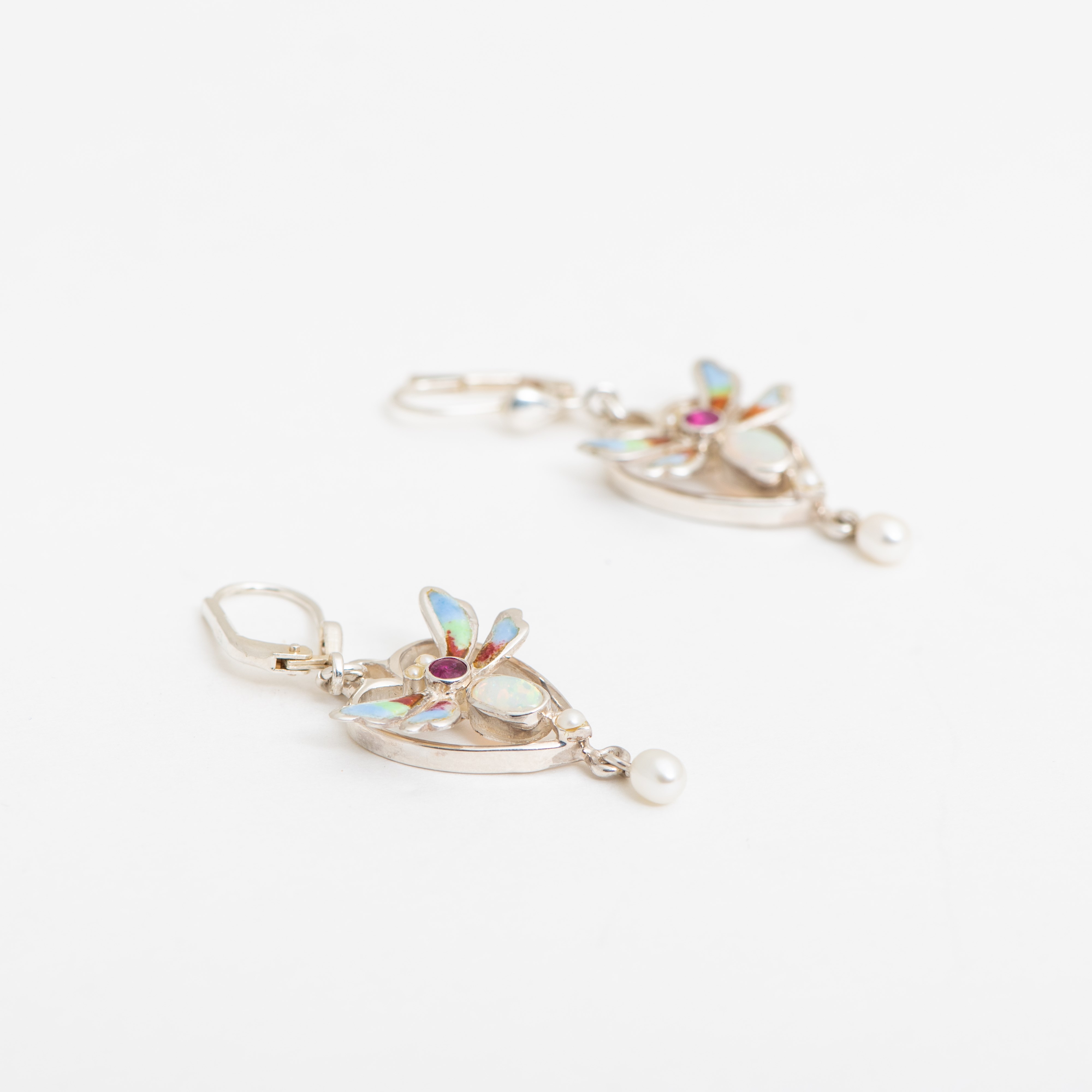 Ohrringe Papillon Enamel