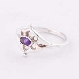Ring Ancient Silber mit Amethyst