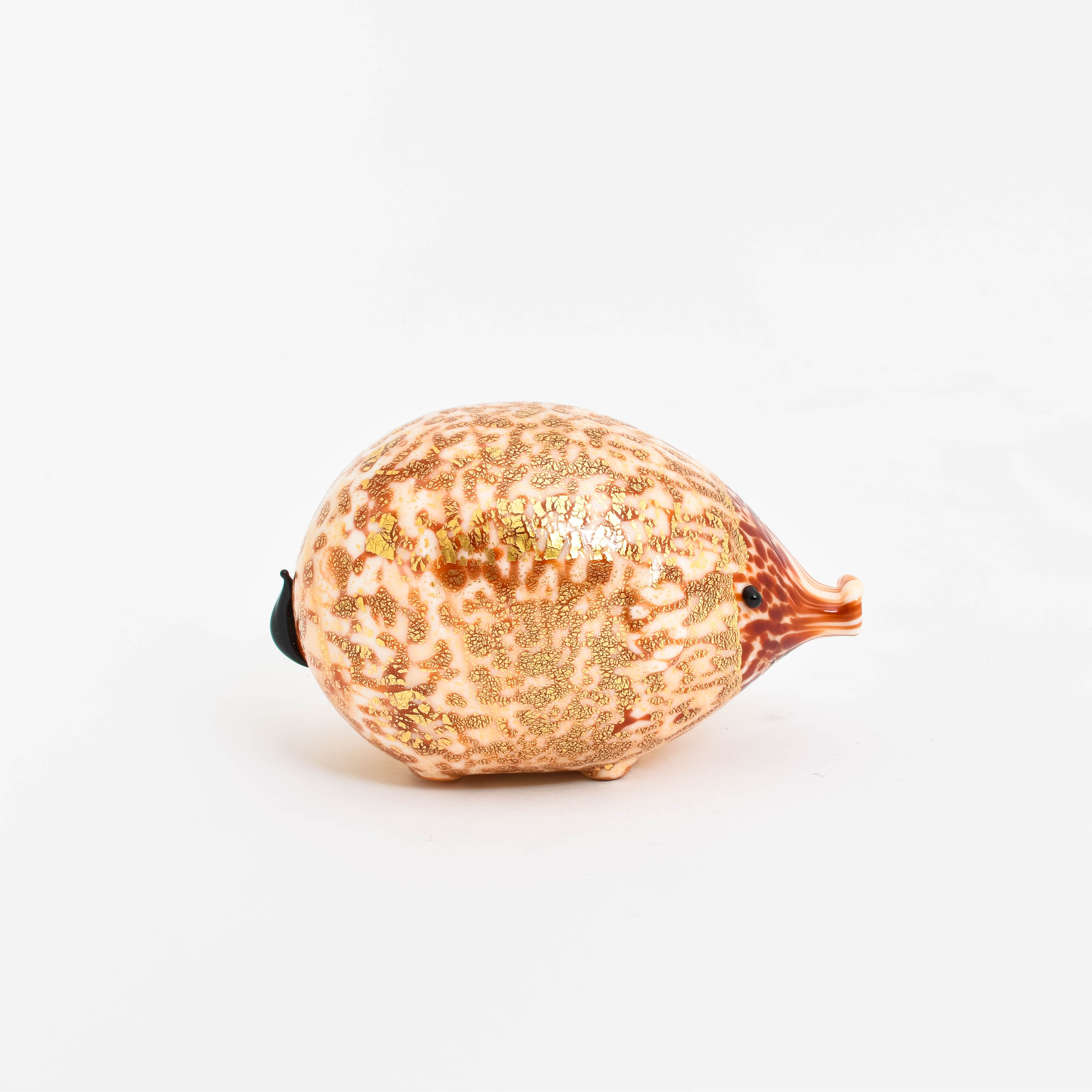 Glasskulptur Ferkel Creme