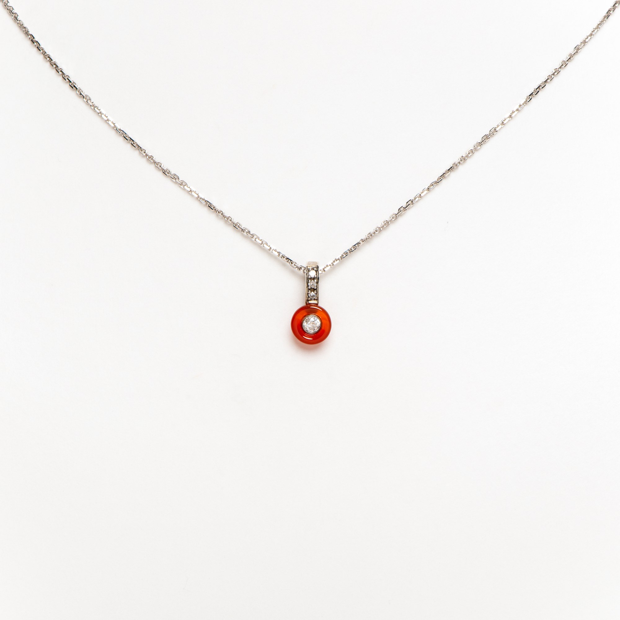 Kollier Py Achat Rot