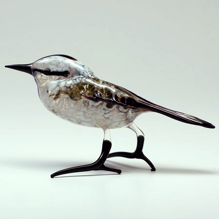 Glasskulptur Früher Vogel