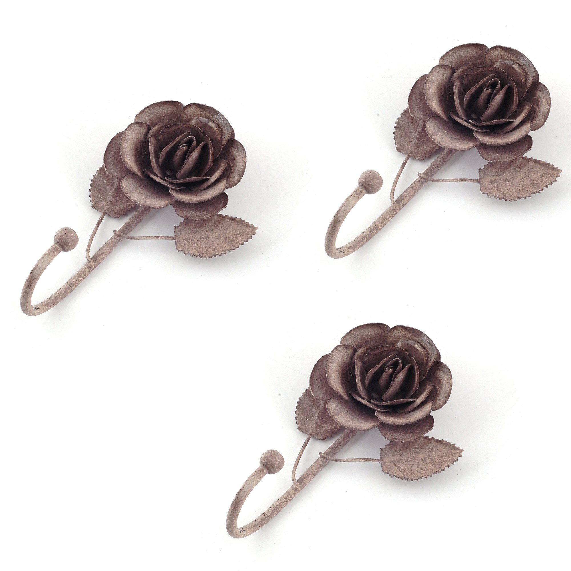 Set von 3 Haken Grey Rose