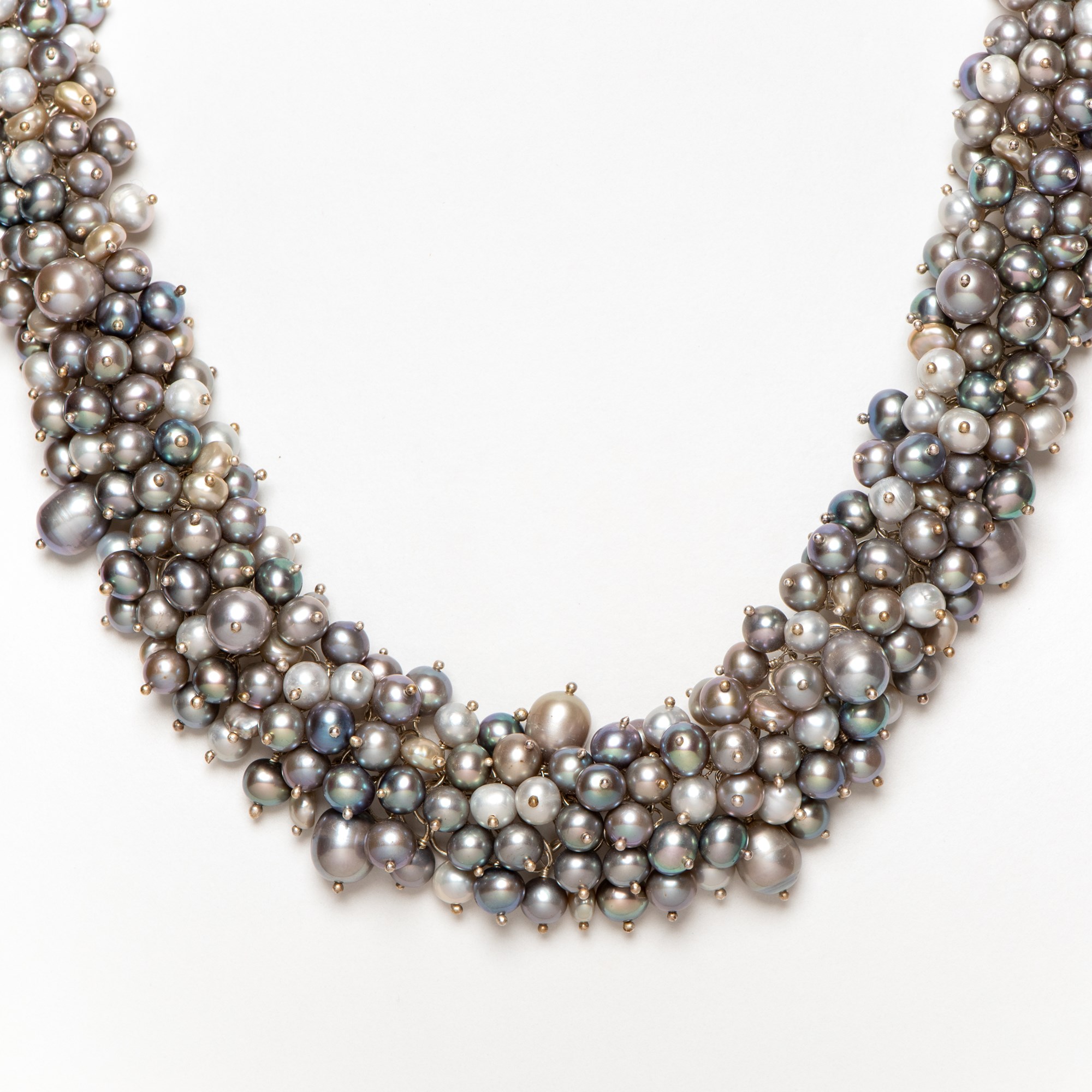 Collier Pearl Silver/Grey