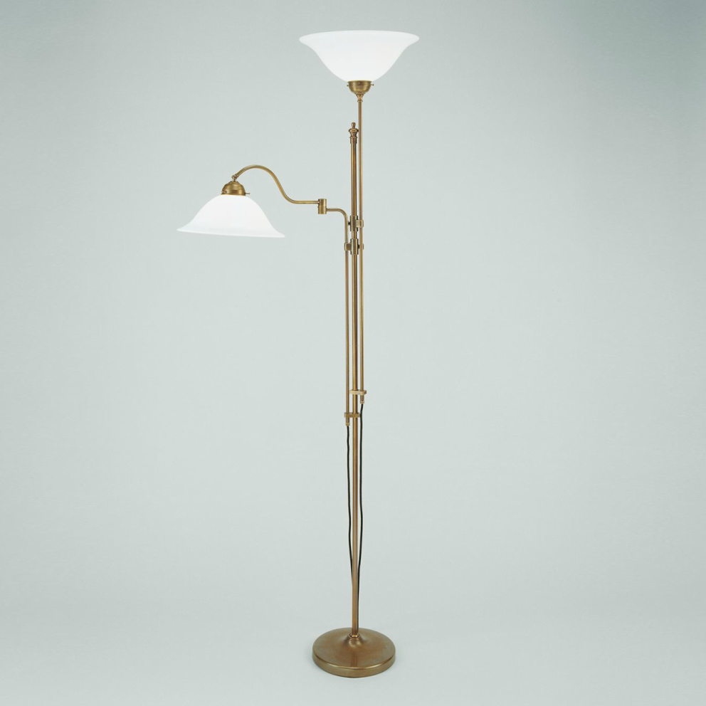 Stehe Leselamp mit Scharnier und Uplighter | Hut