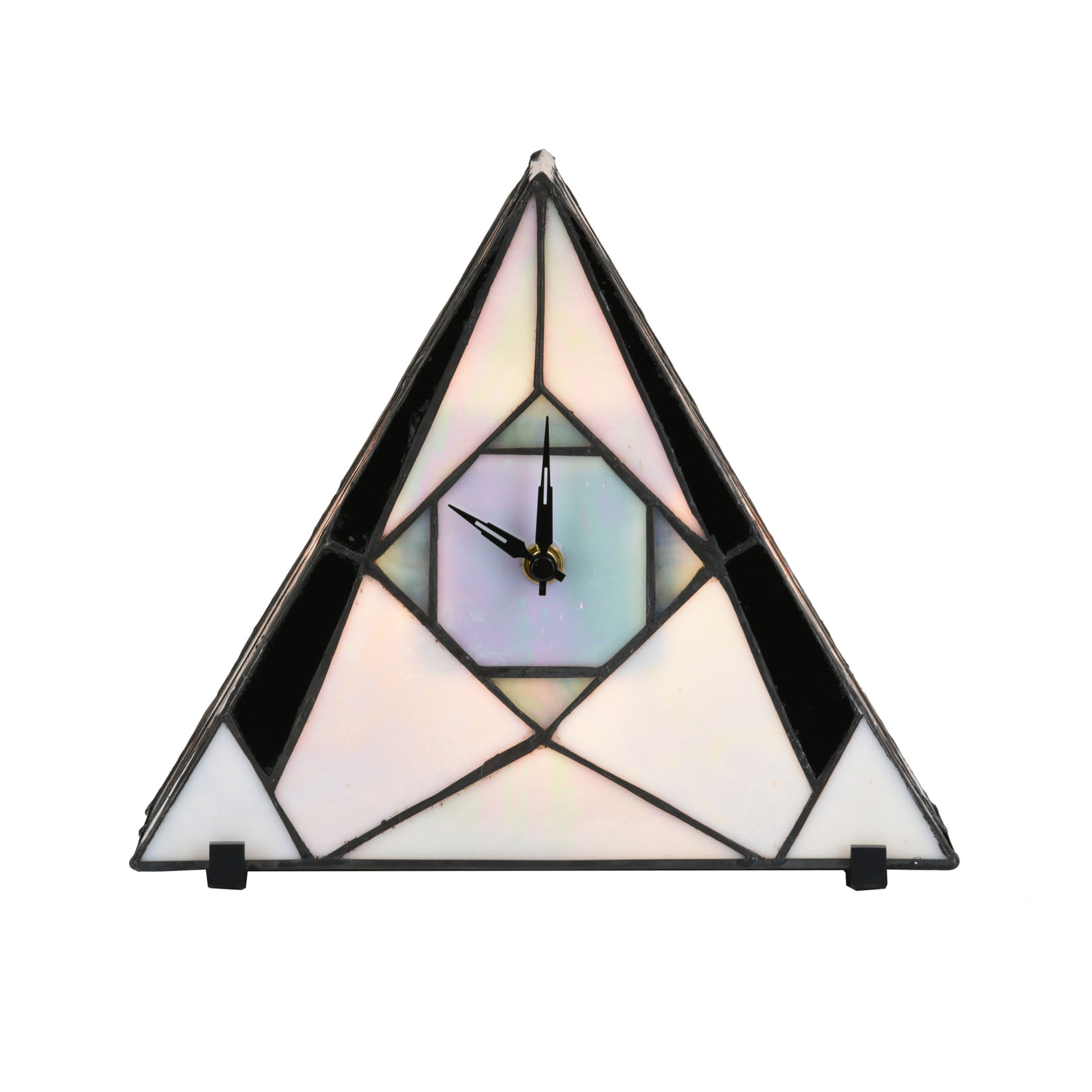 Tiffany Uhr / Tischlampe French Art Deco
