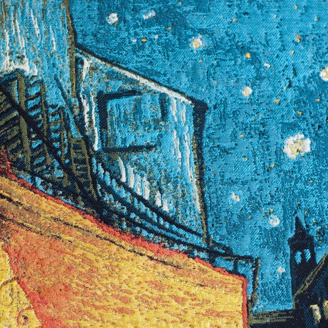 Wandteppich Café Terrasse bei Nacht | Vincent van Gogh