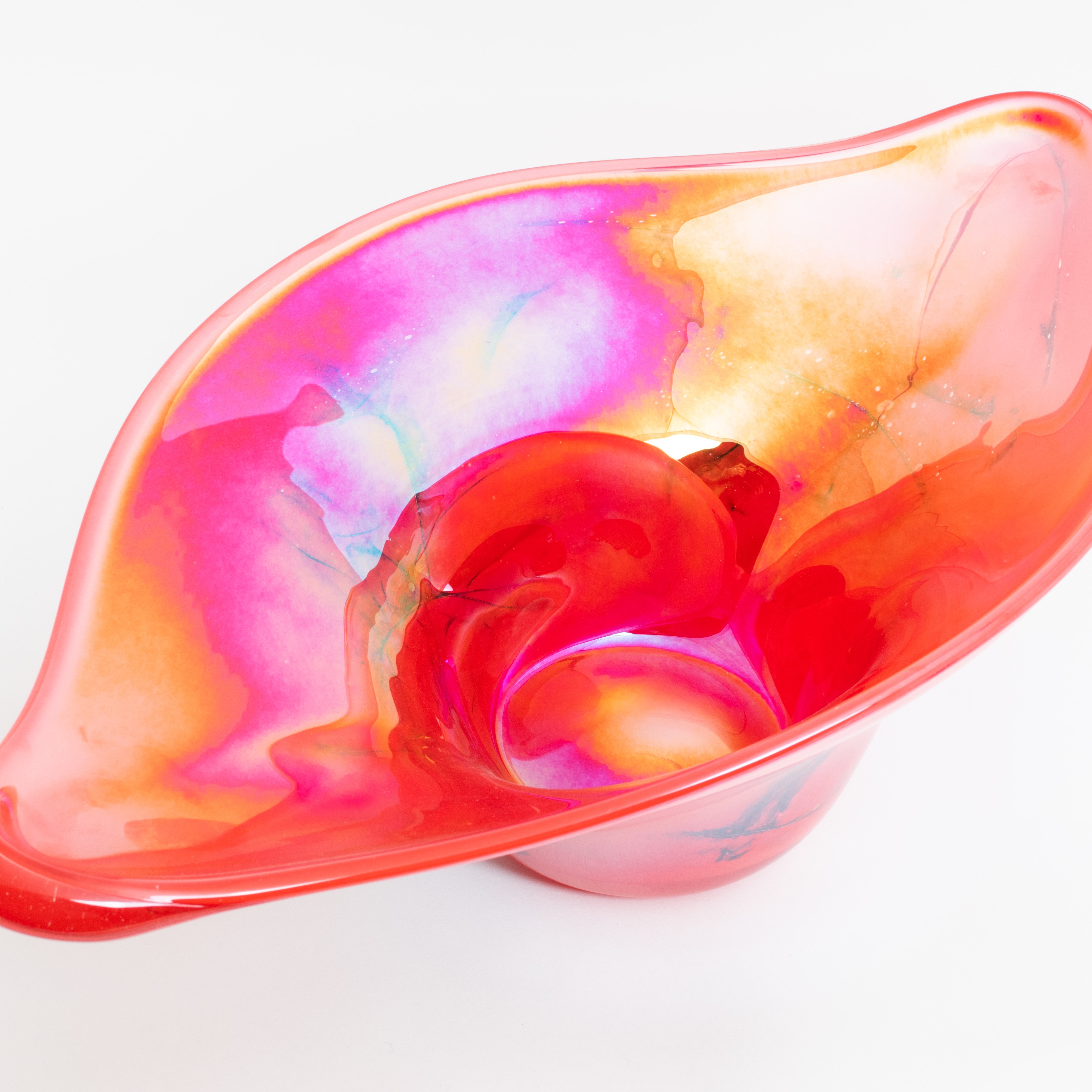 Glasschüssel/Objekt Red Emotion