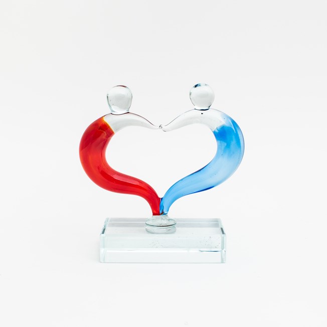 Glasskulptur Liebe