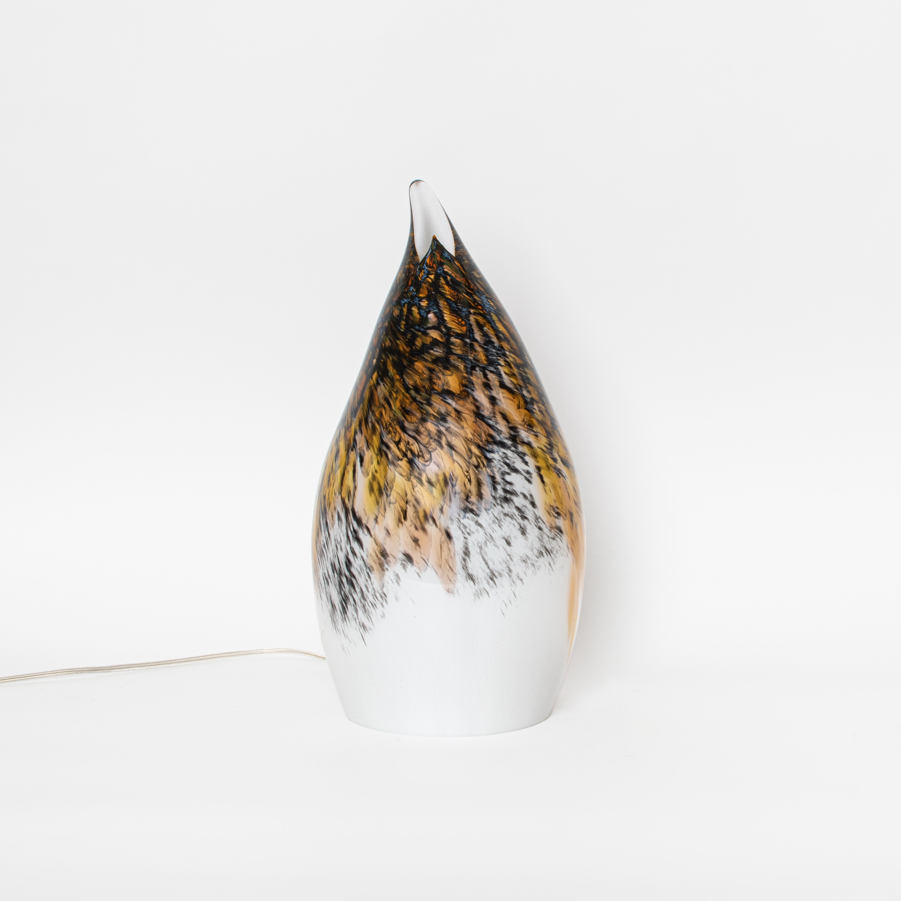 Tischlampe Drop Marble Gold Schwarz Klein