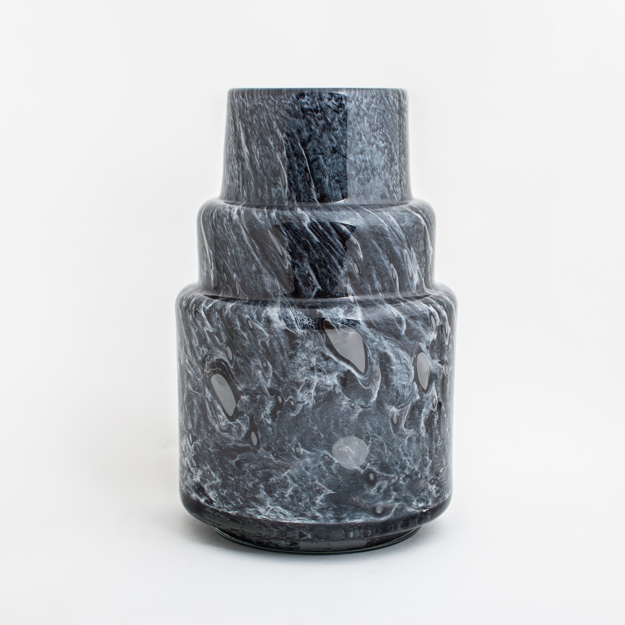 Vase Step in Nachtblau