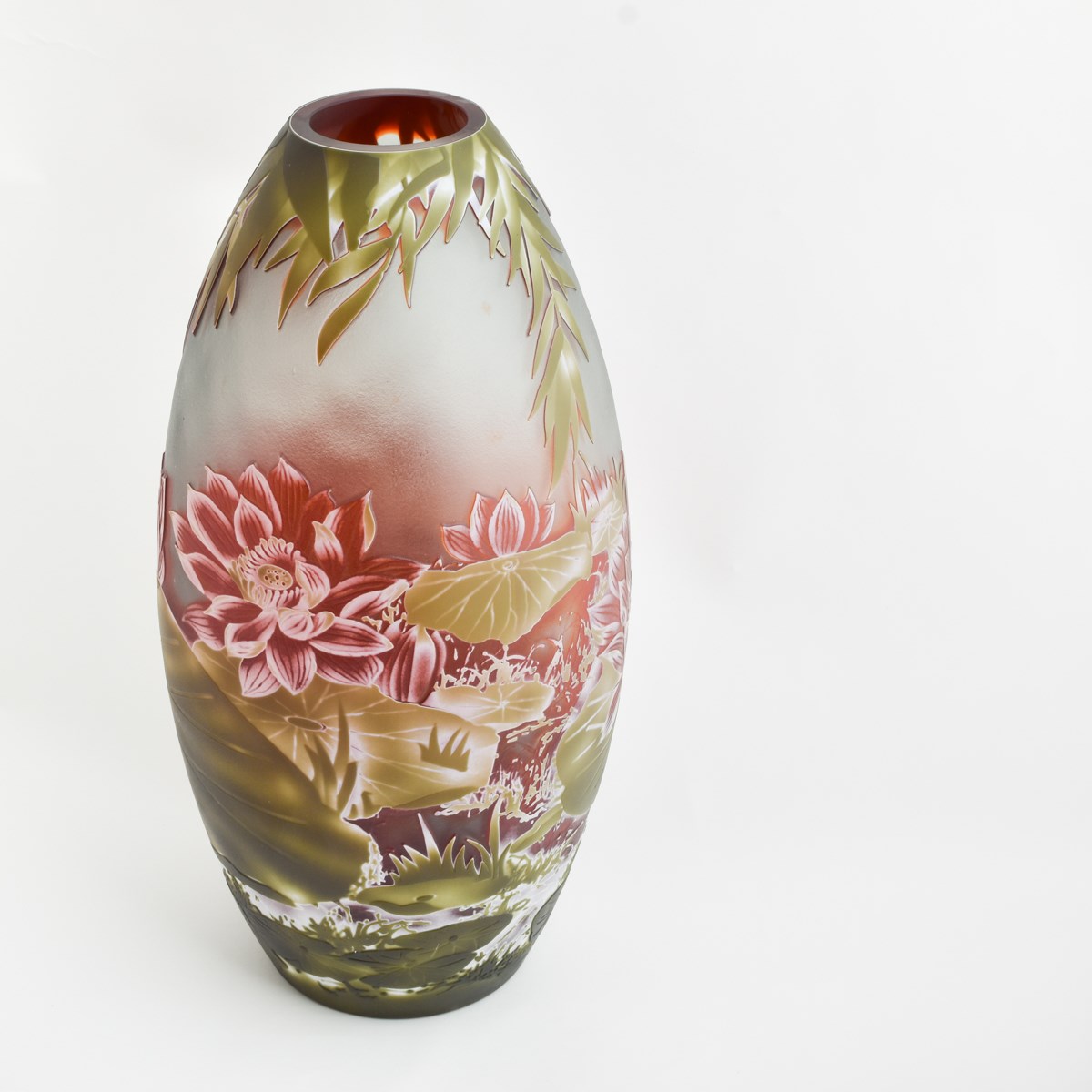Cameo Glasvase Lily Pond