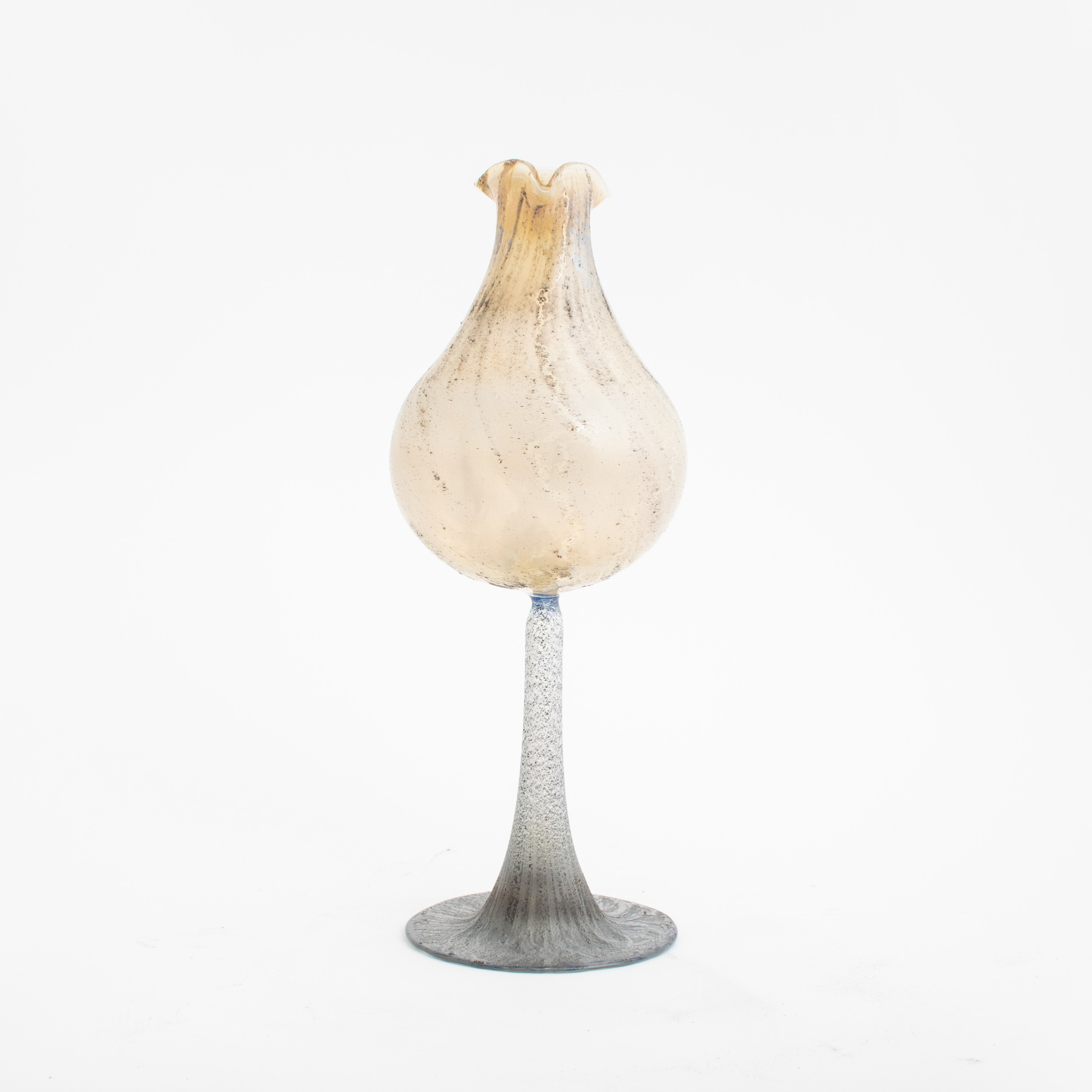 Jugendstil-Knospungsblume aus Glas