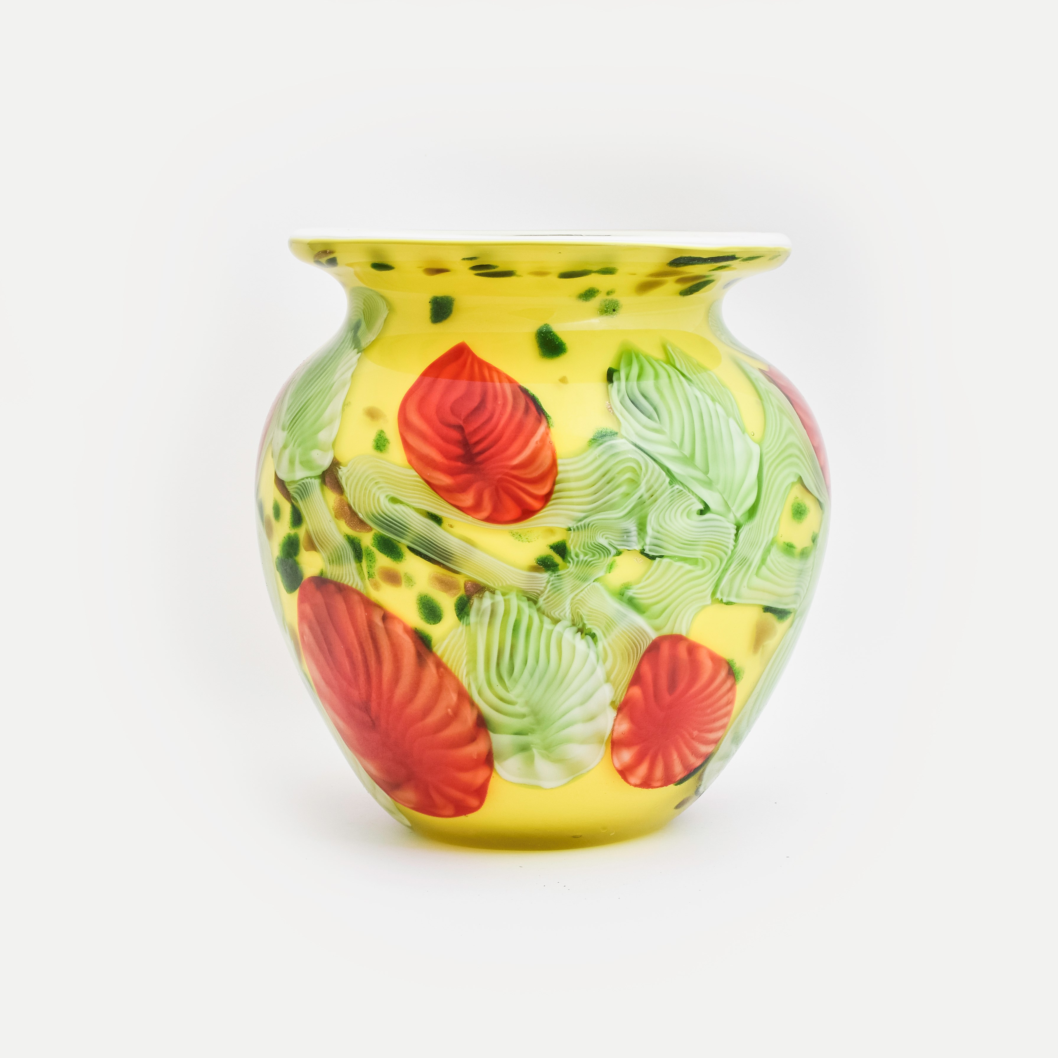 Glasvase abstrakte Blume