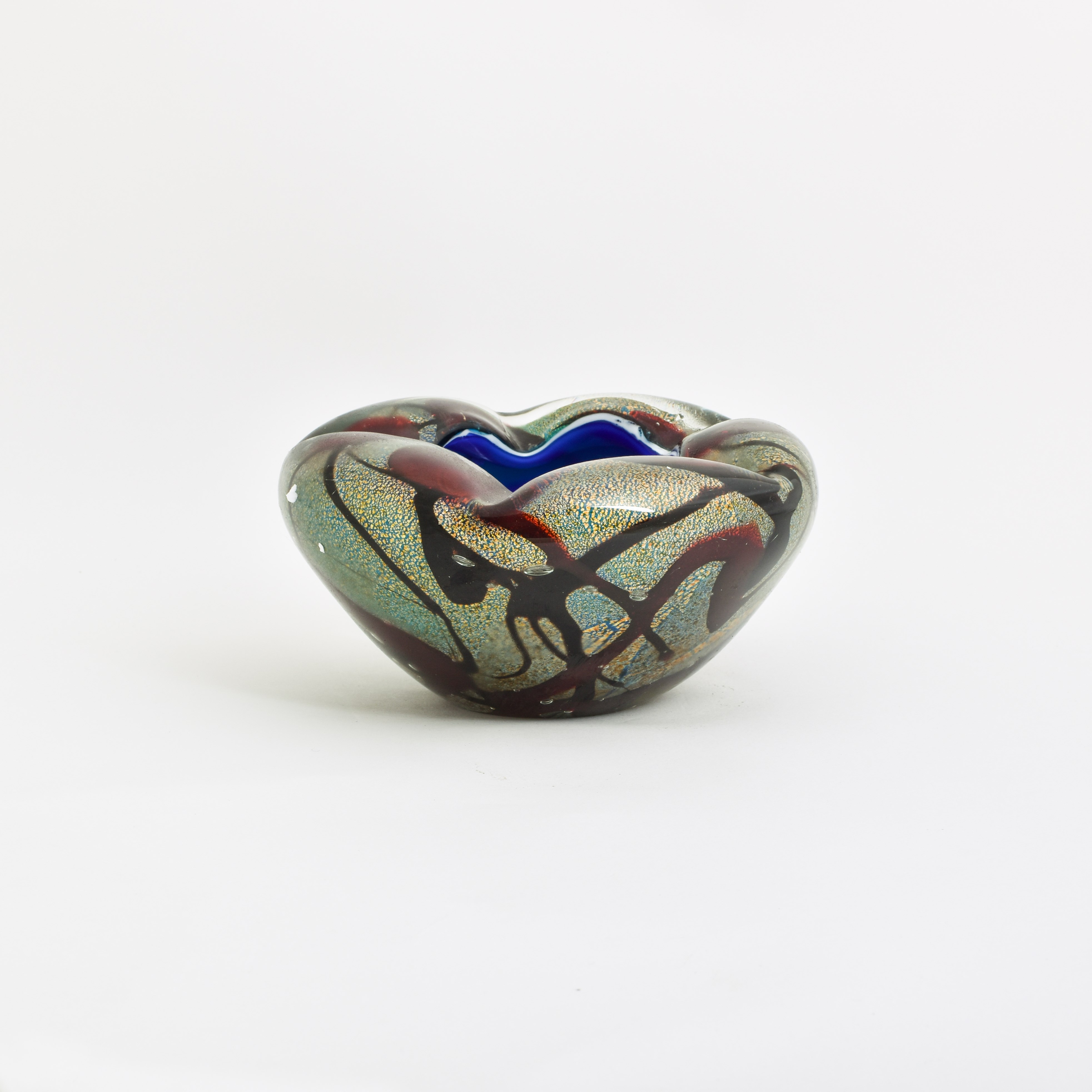 Glasschale Glitzer