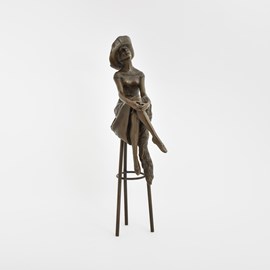 Skulptur Sitzende Dame