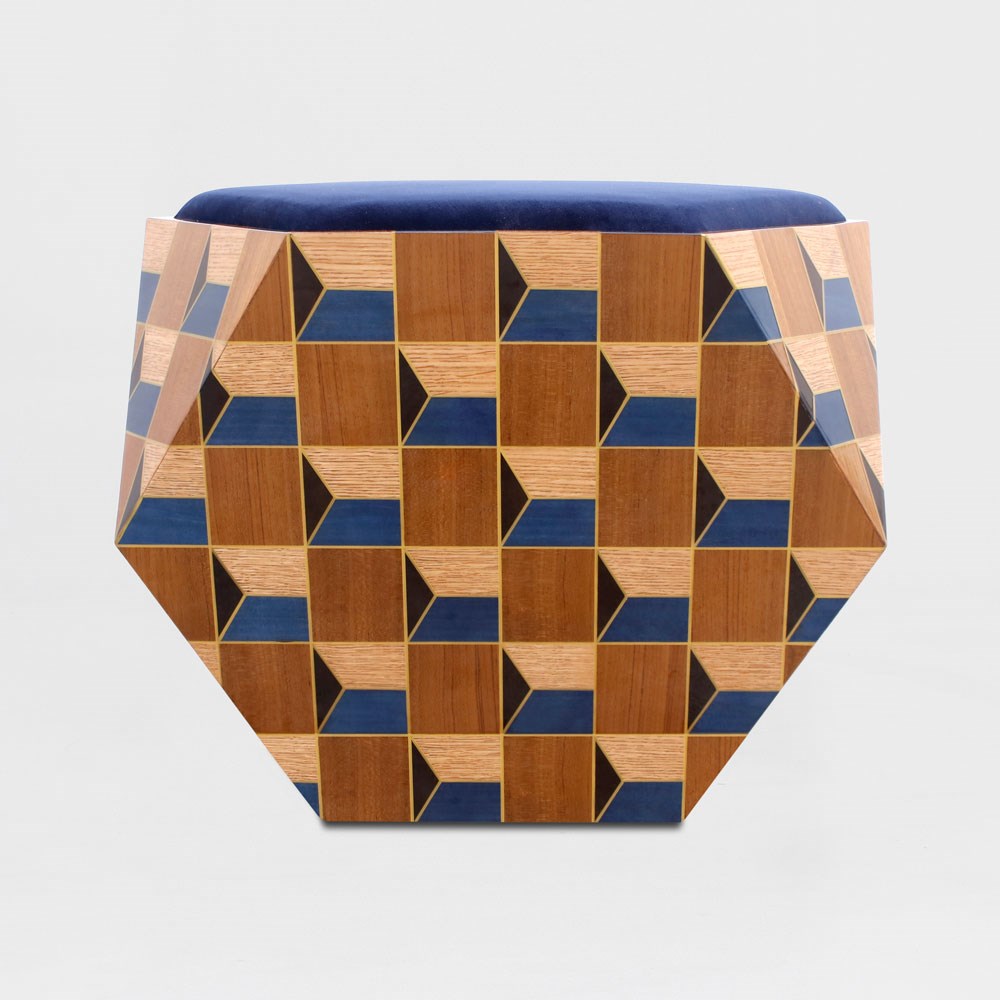 Grafischer Pouf Escher