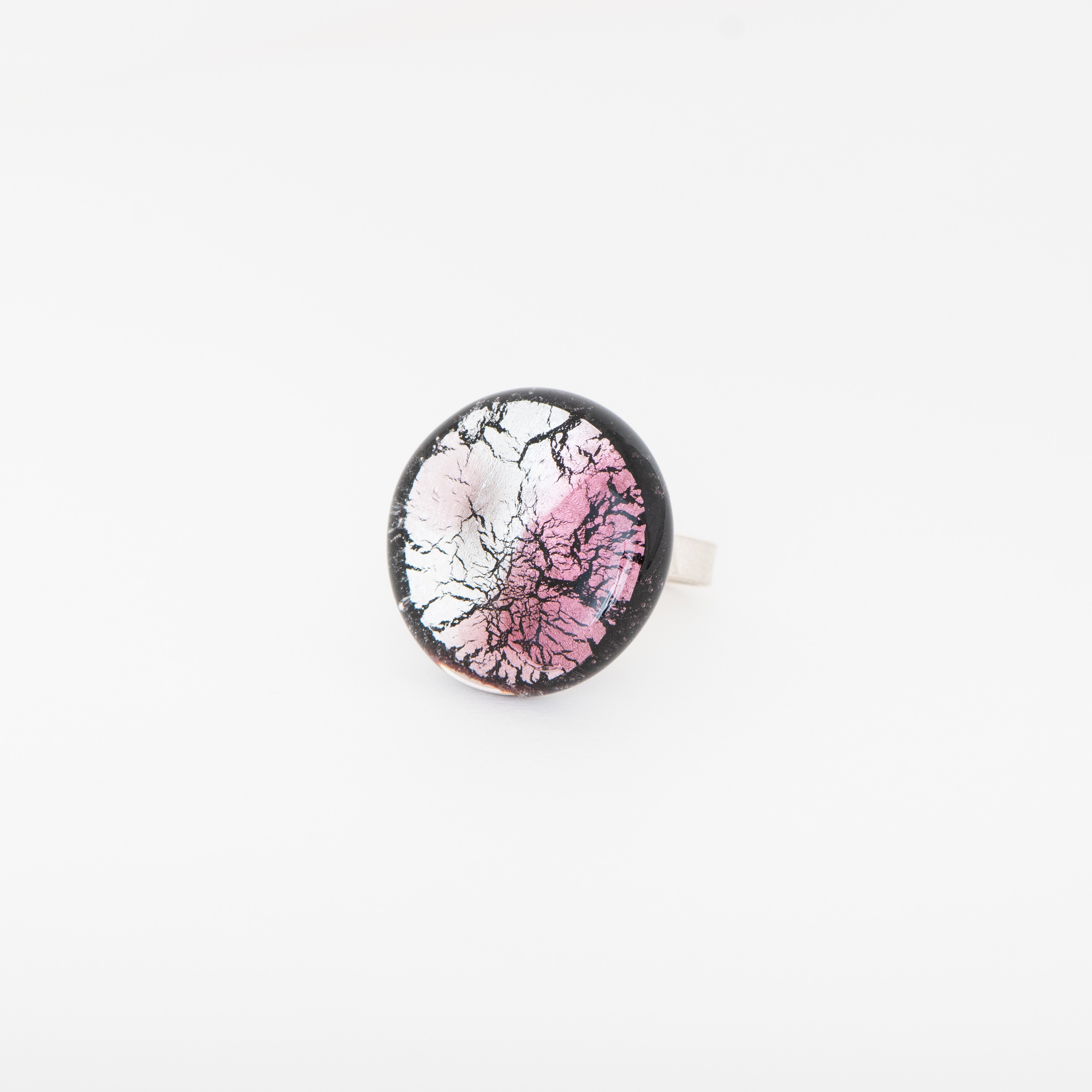 Ring Midnight Moon Rosa / Silber