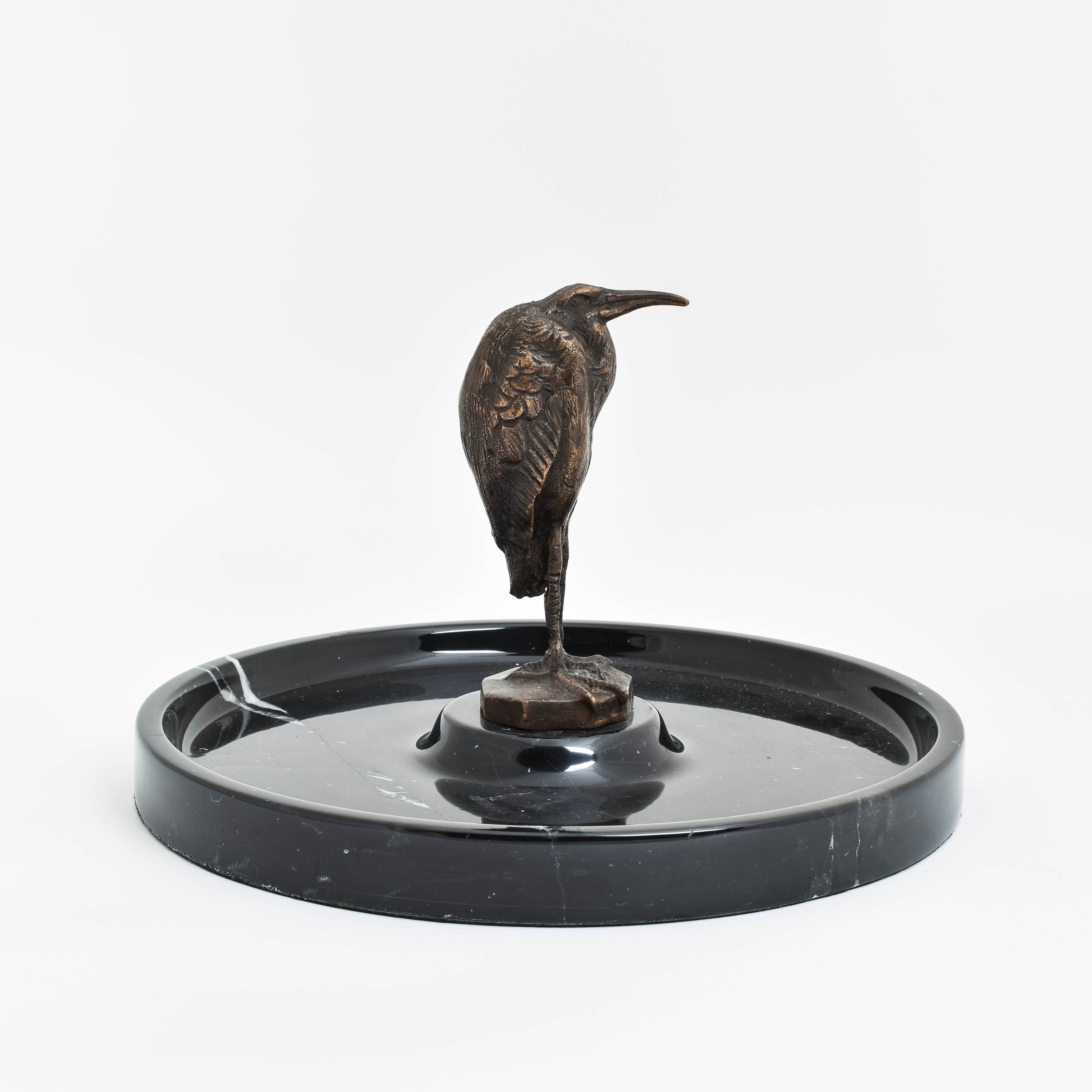 Bronze Ibis in Marmor