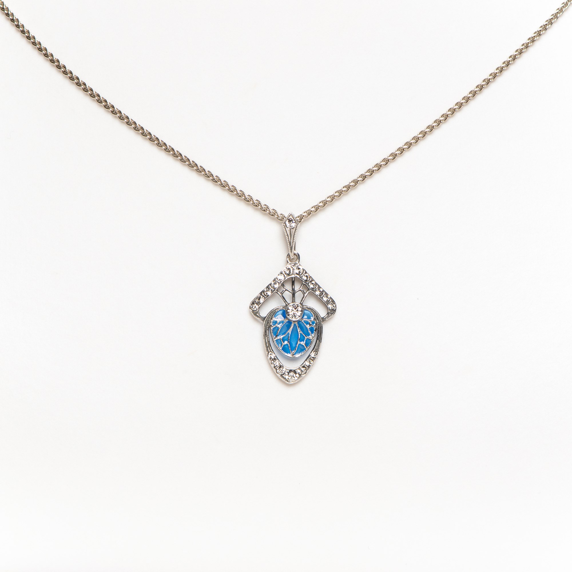 Kollier Emaille Blau Vanmij