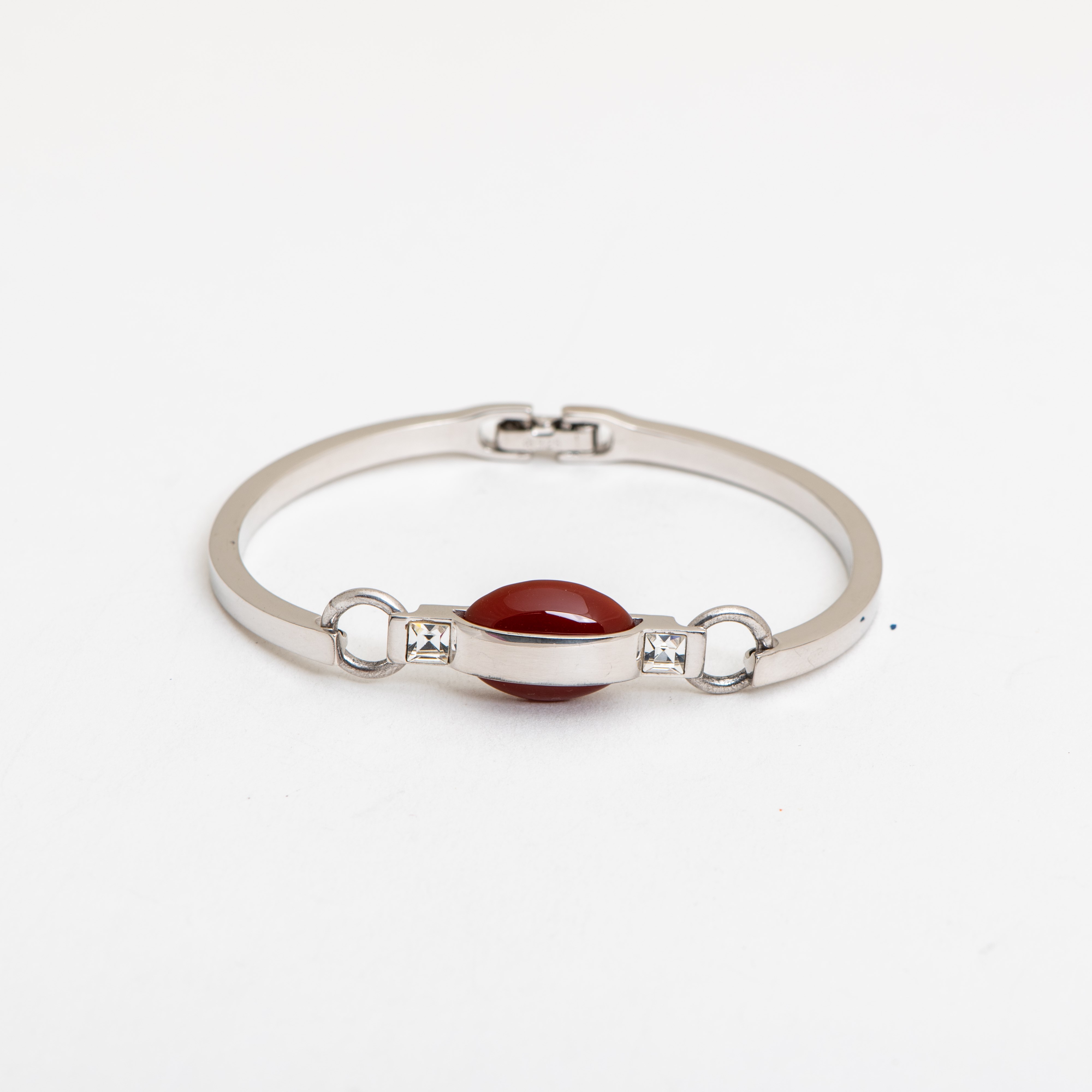 Ovaleri Armreif mit Achat