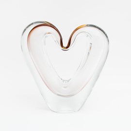 Skulptur Glas Liebe Herz