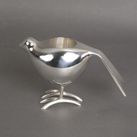 Versilbernten Teelichthalter Birdy