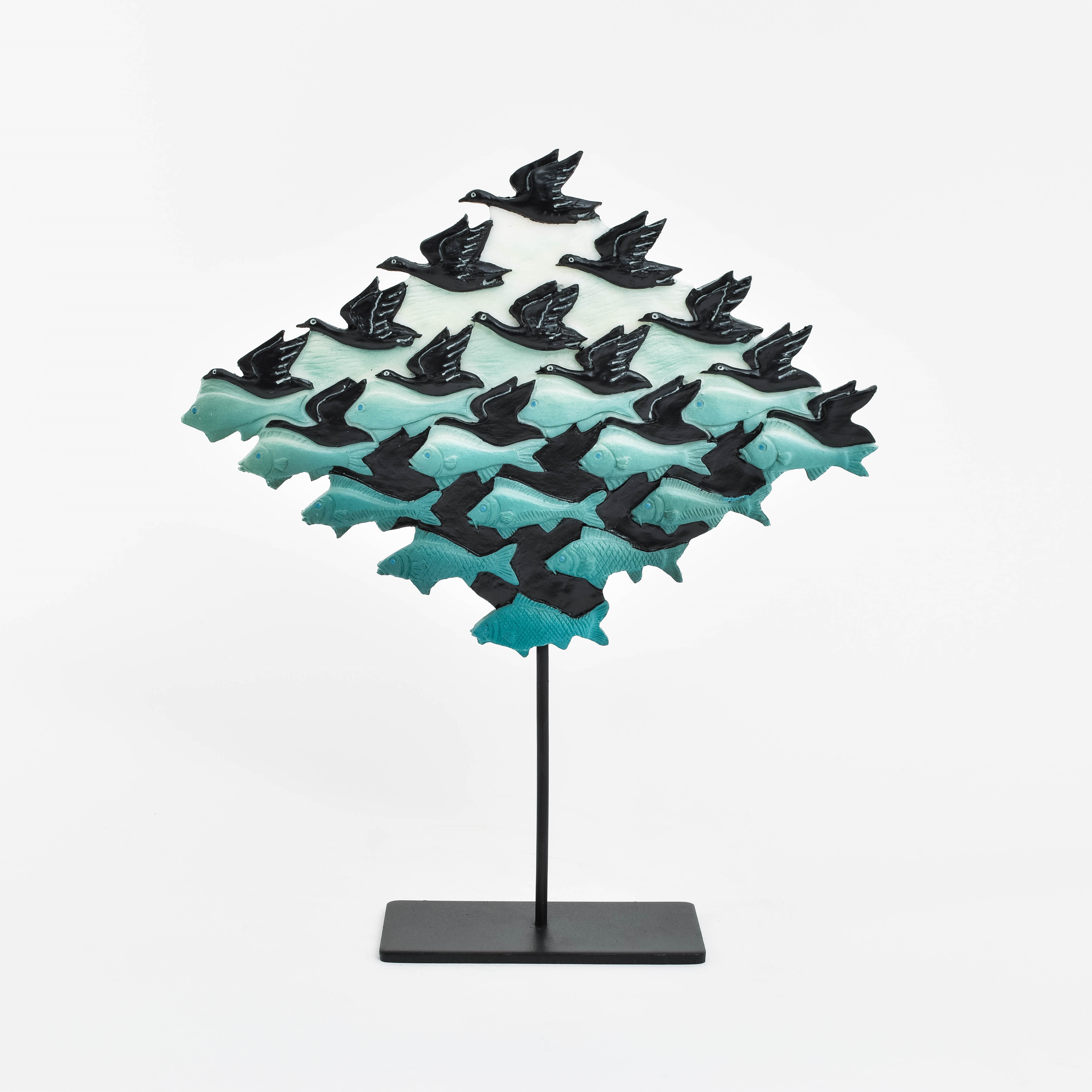 Escher Skulptur Luft und Wasser 