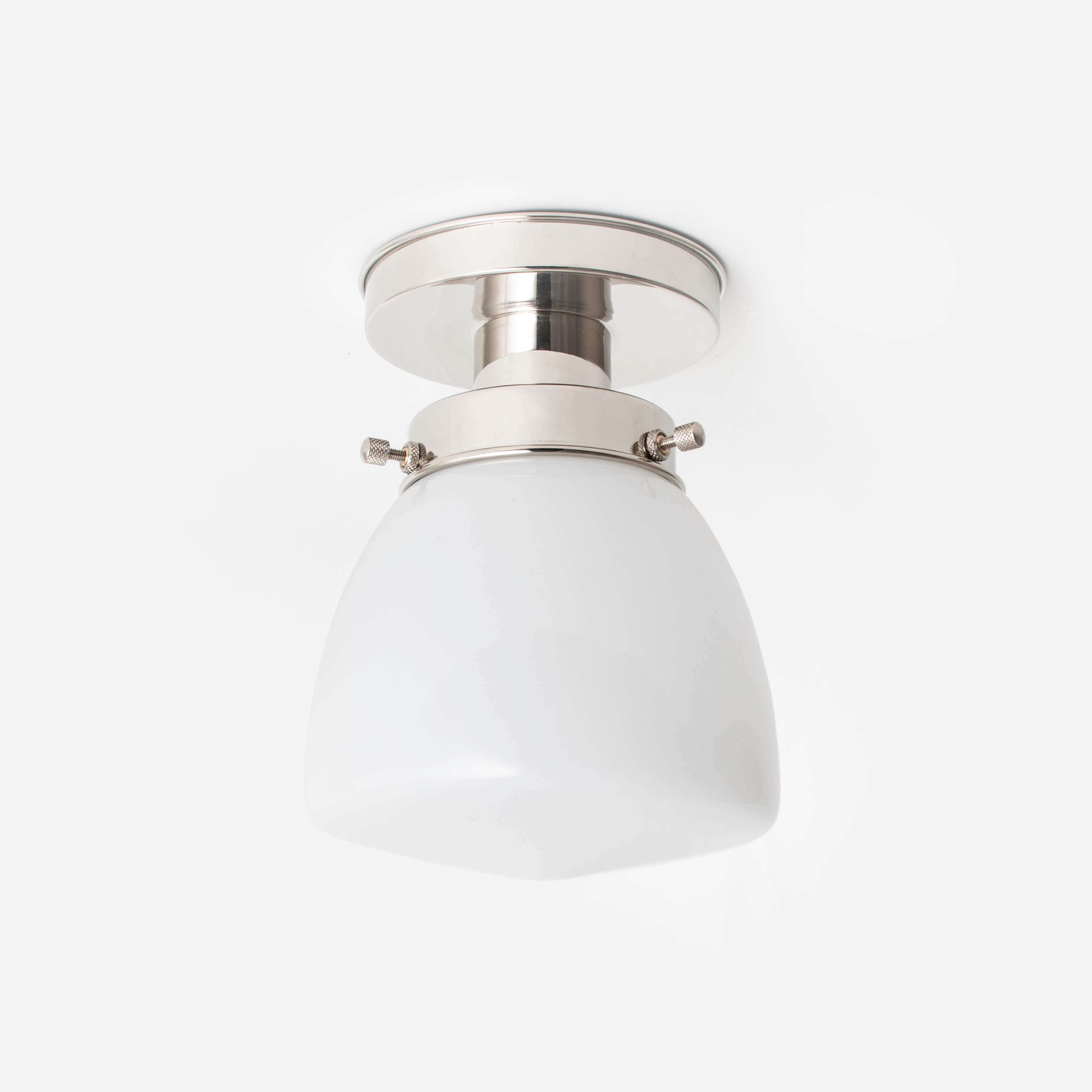 Deckenlampe School Globe Small 20's Nickel
