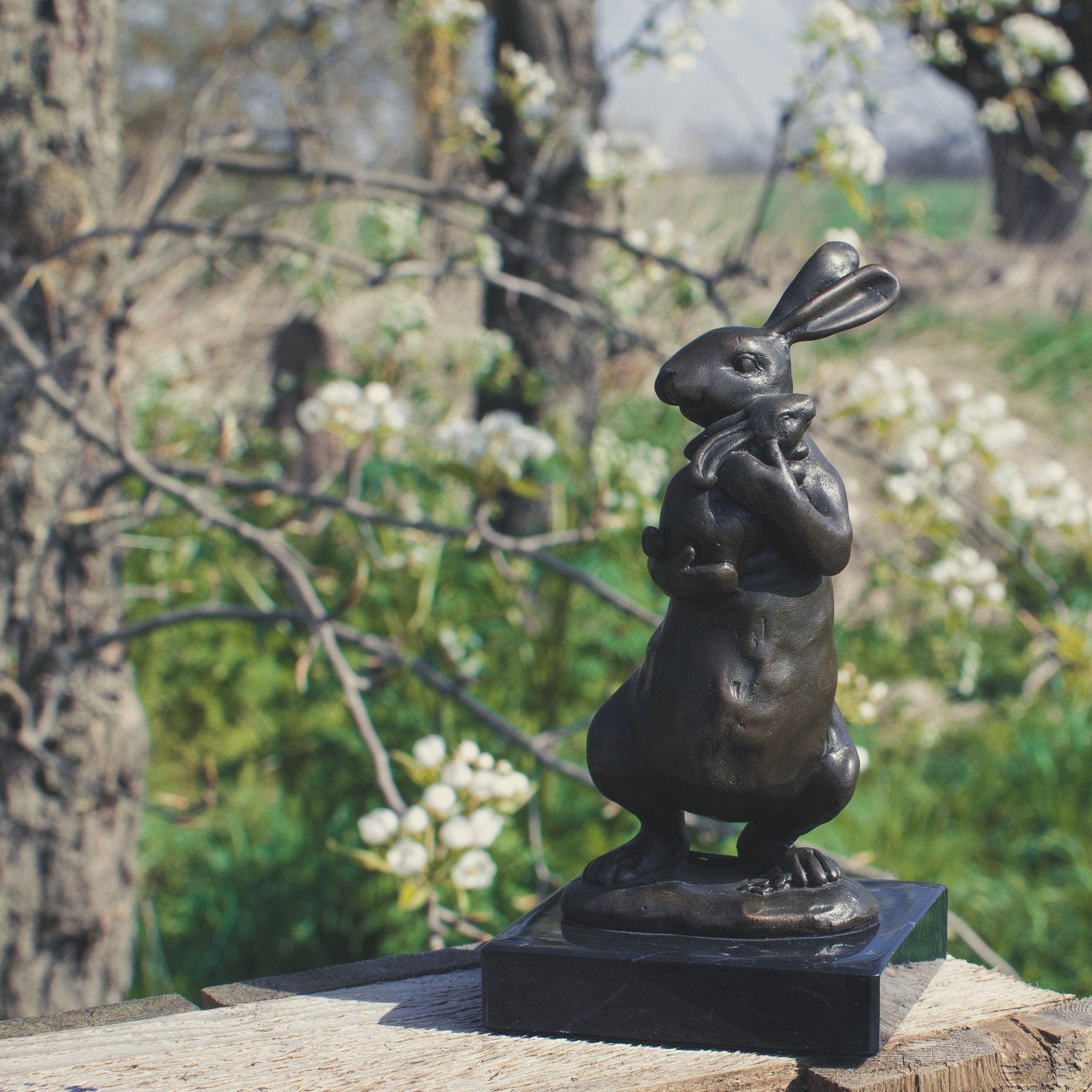 Bronzeskulptur Rammelaartje
