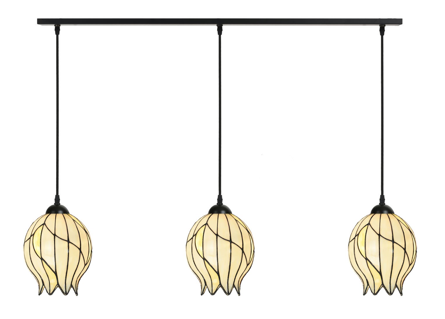 3 x Tiffany Nature Offen auf Deckenbalken