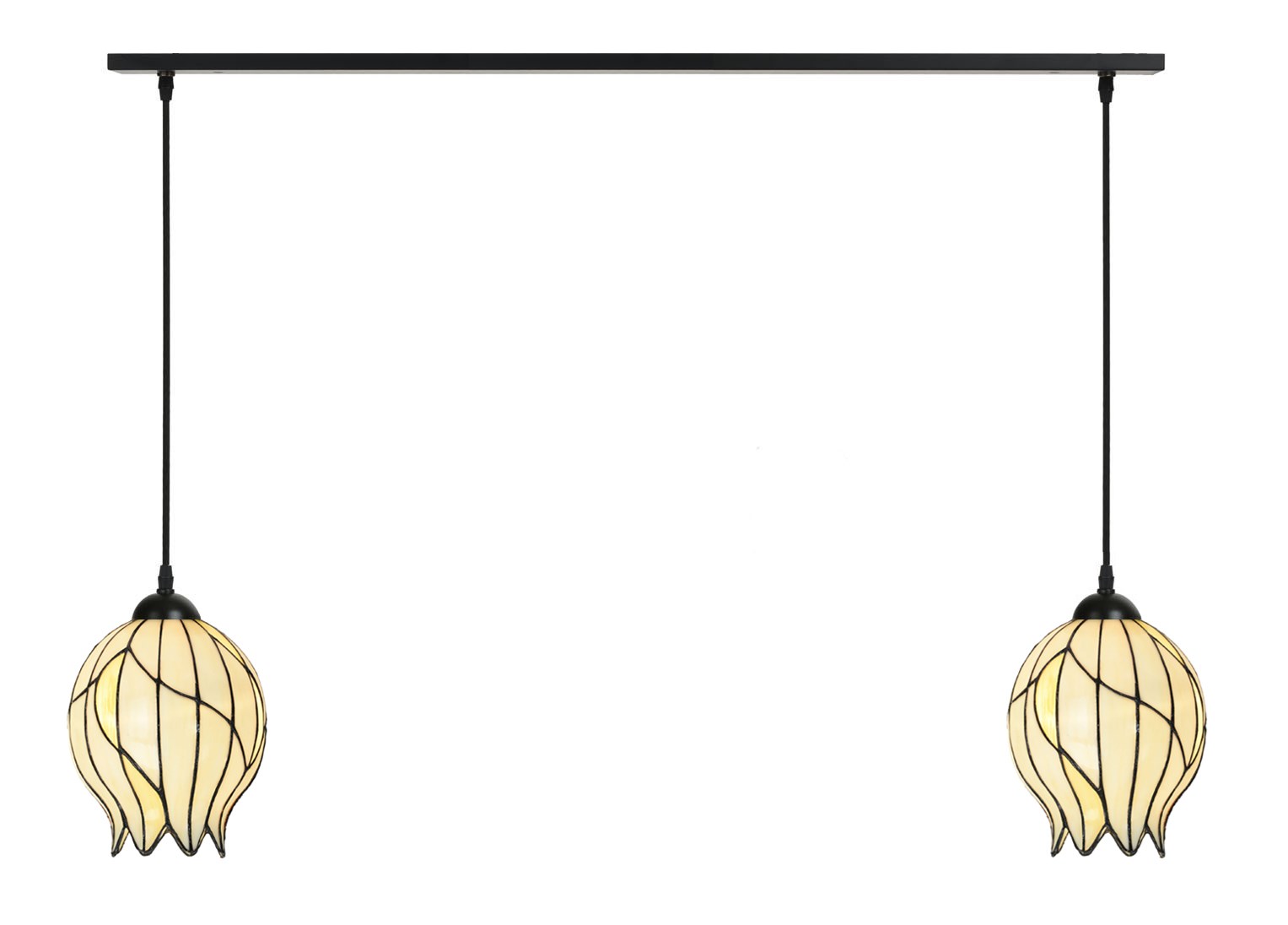 2 x  Tiffany Nature Offen auf Deckenbalken