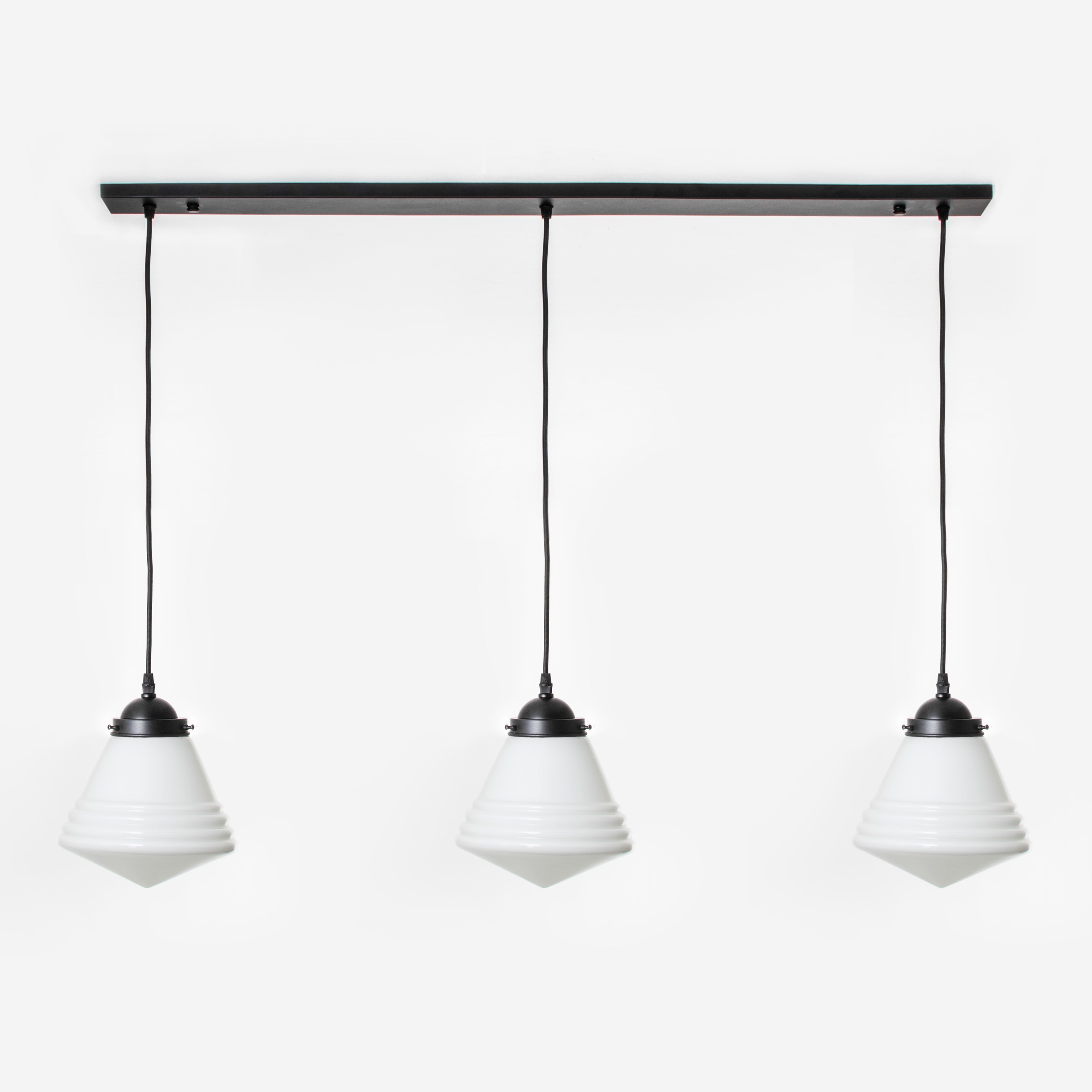 3 x Luxe School Small auf Deckenbalken Moonlight
