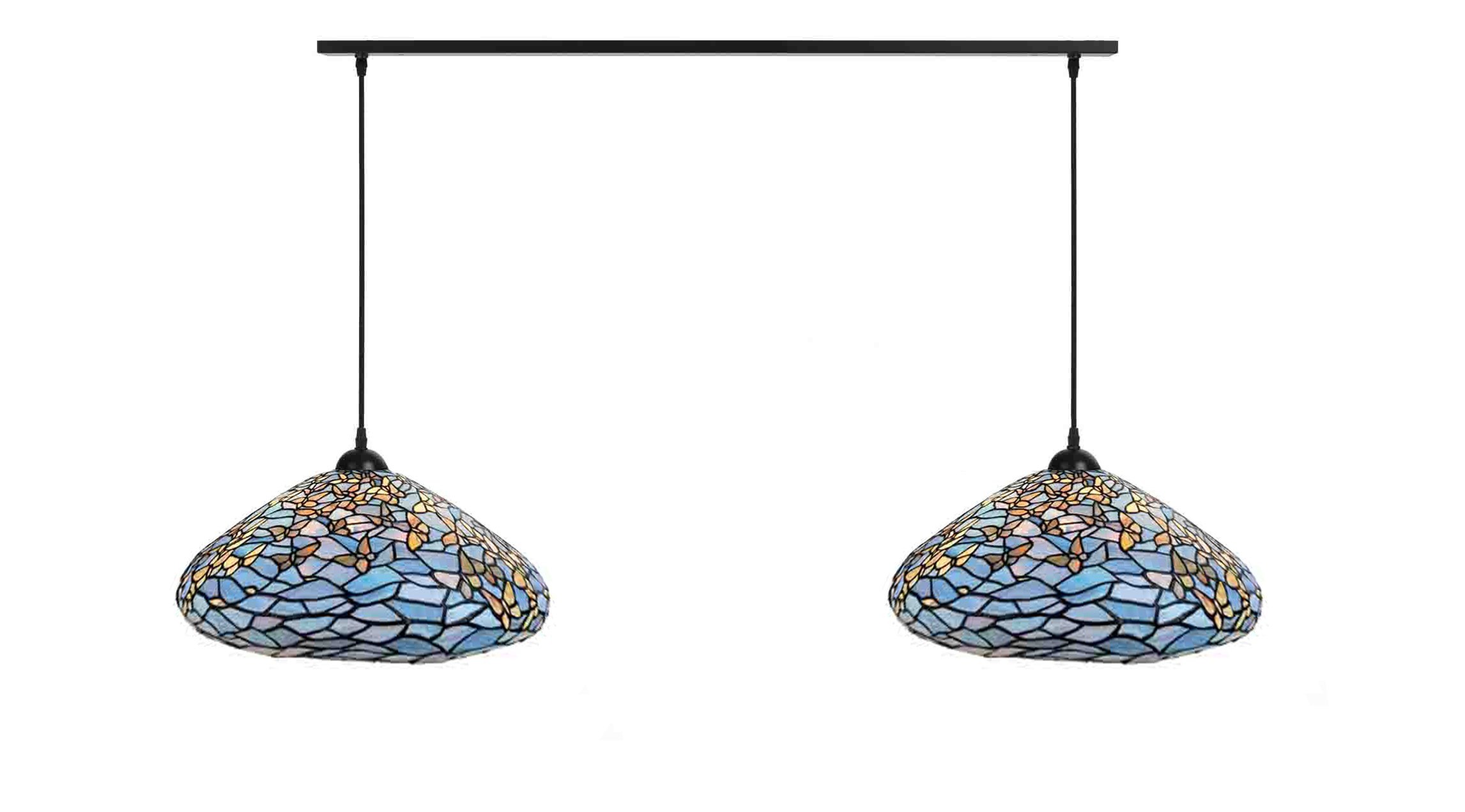 2 x Tiffany Fly Away auf Deckenbalken