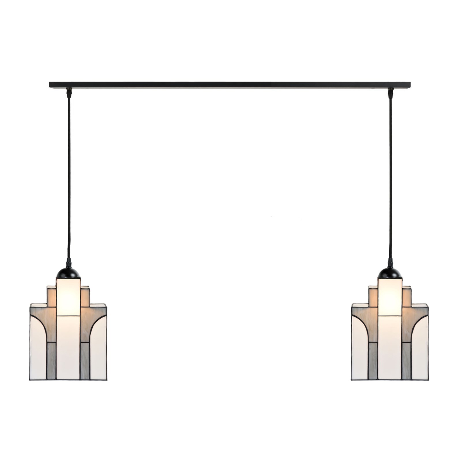2 x Tiffany New York Sky Line auf Deckenbalken
