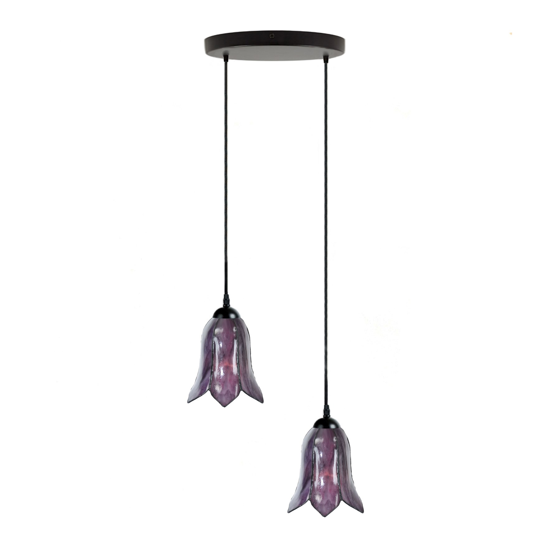 Tiffany Kronleuchter Gentian Purple 2