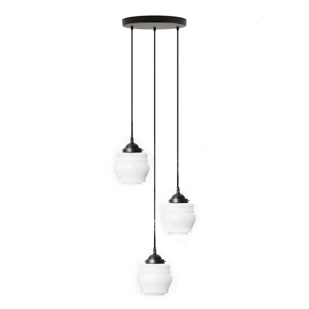 3-flammige Hängelampe Blütenknospe