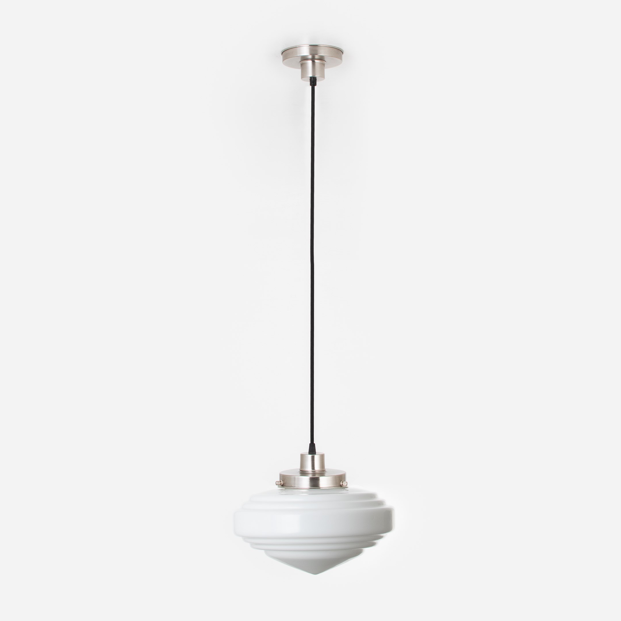 Hängelampe am Kabel Deco Punt 20's Nickel matt