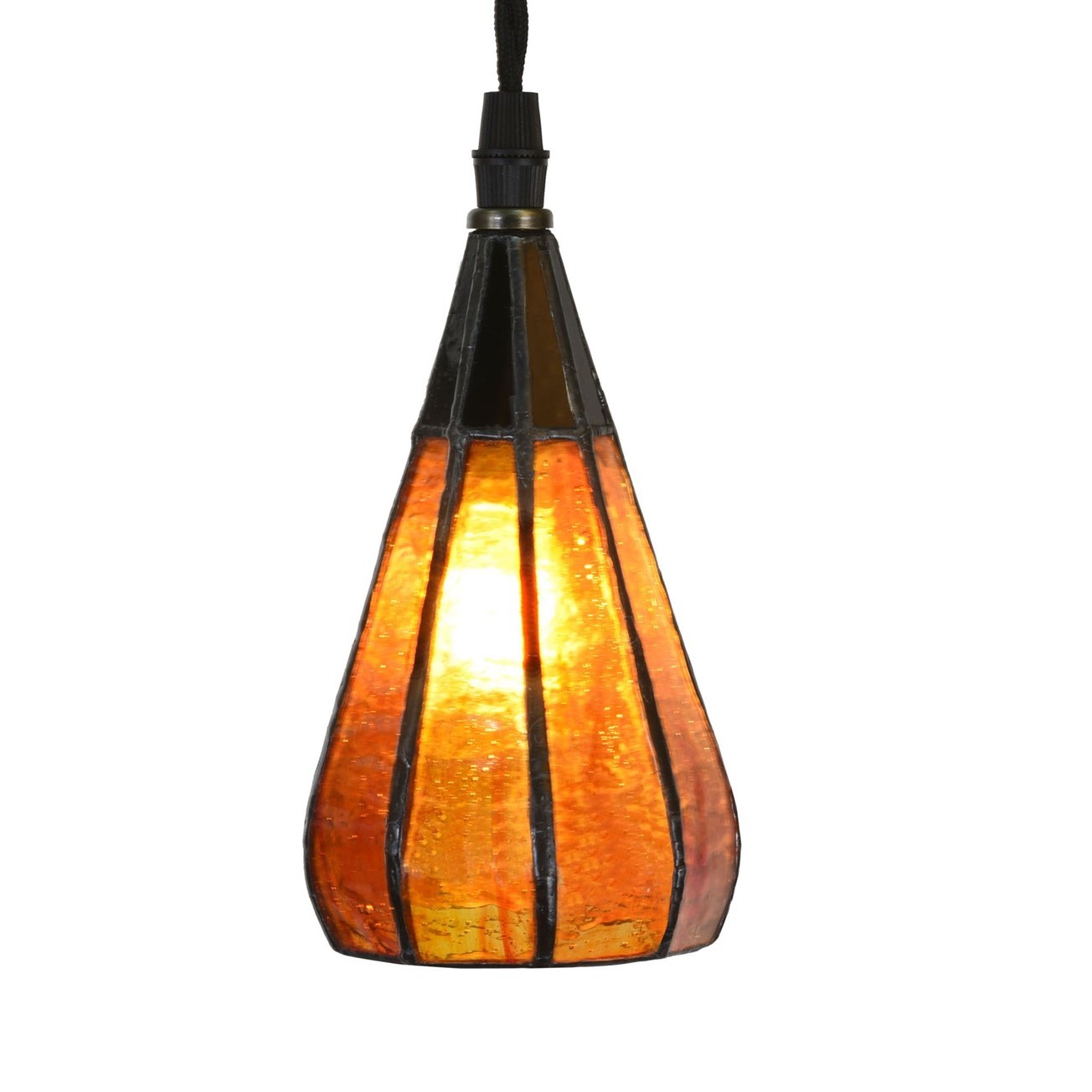 Kreative Tiffany-Lampe an einer Leinenschnur Drop