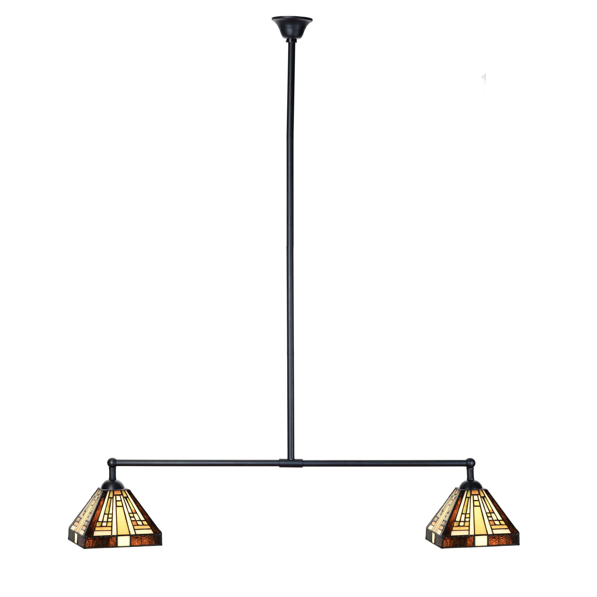 Tiffany T-Lampe 2 Lichter Rising Sun Small