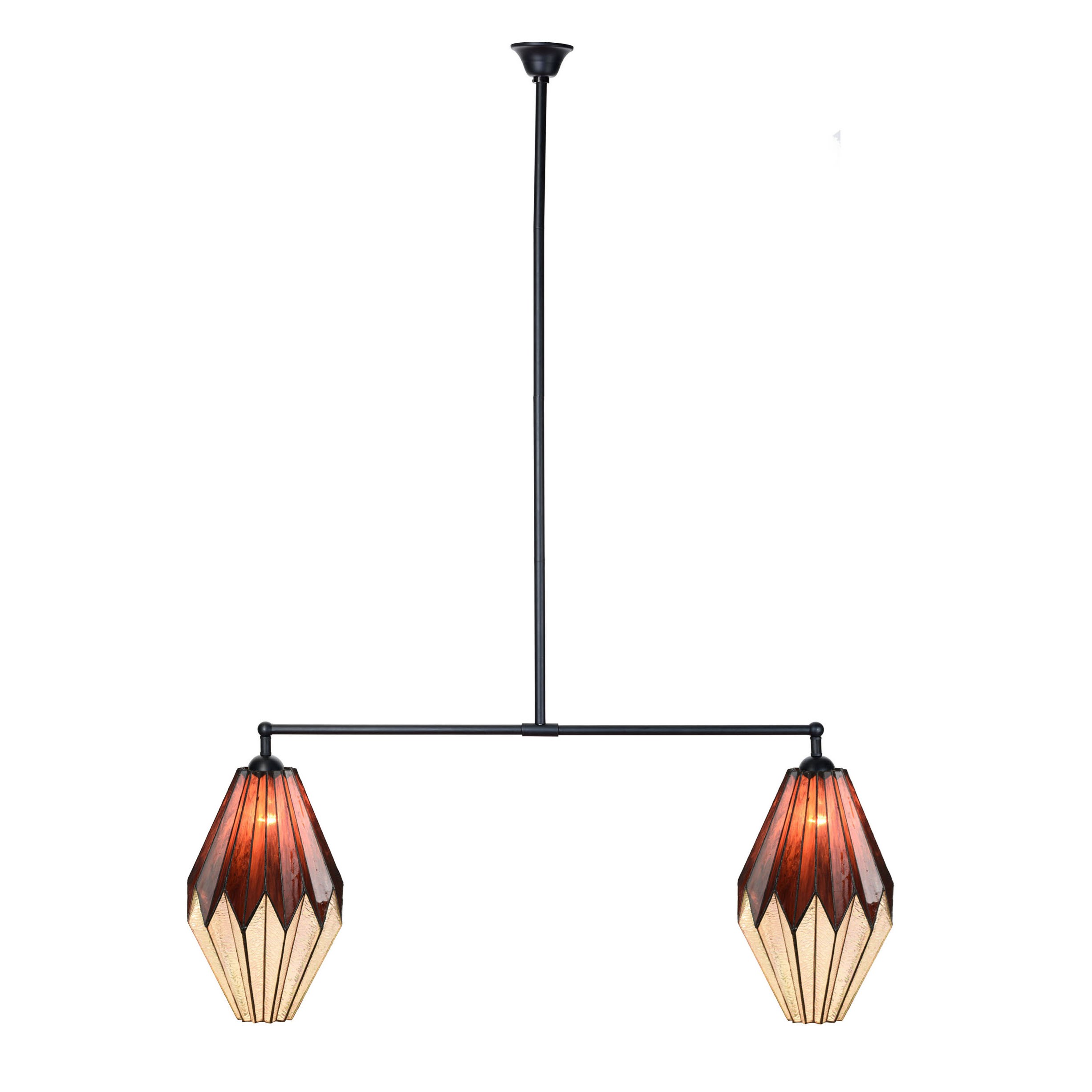 Tiffany T-Lampe 2 Lichter Origami