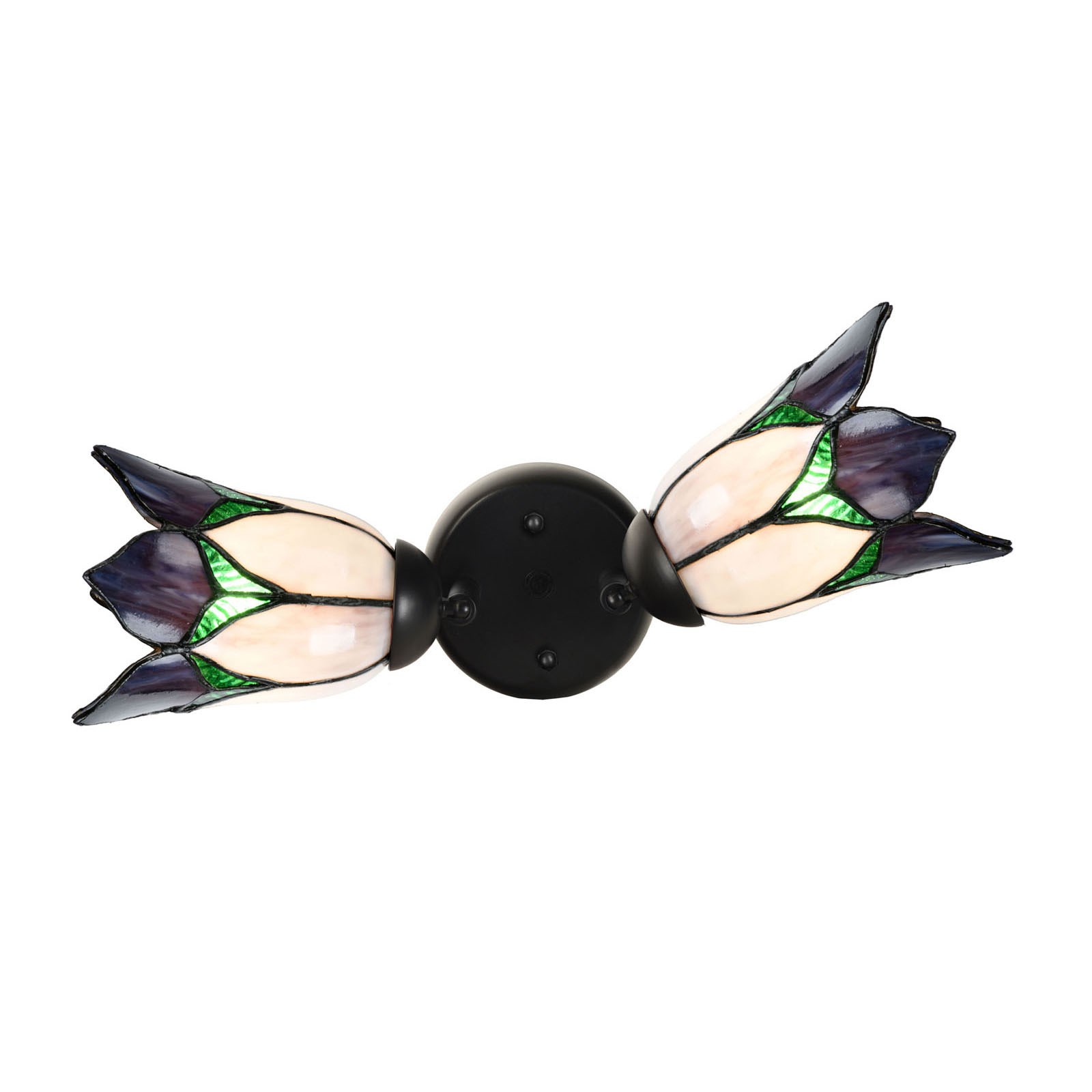 Doppelfleck schwarz mit Lovely Flower Purple