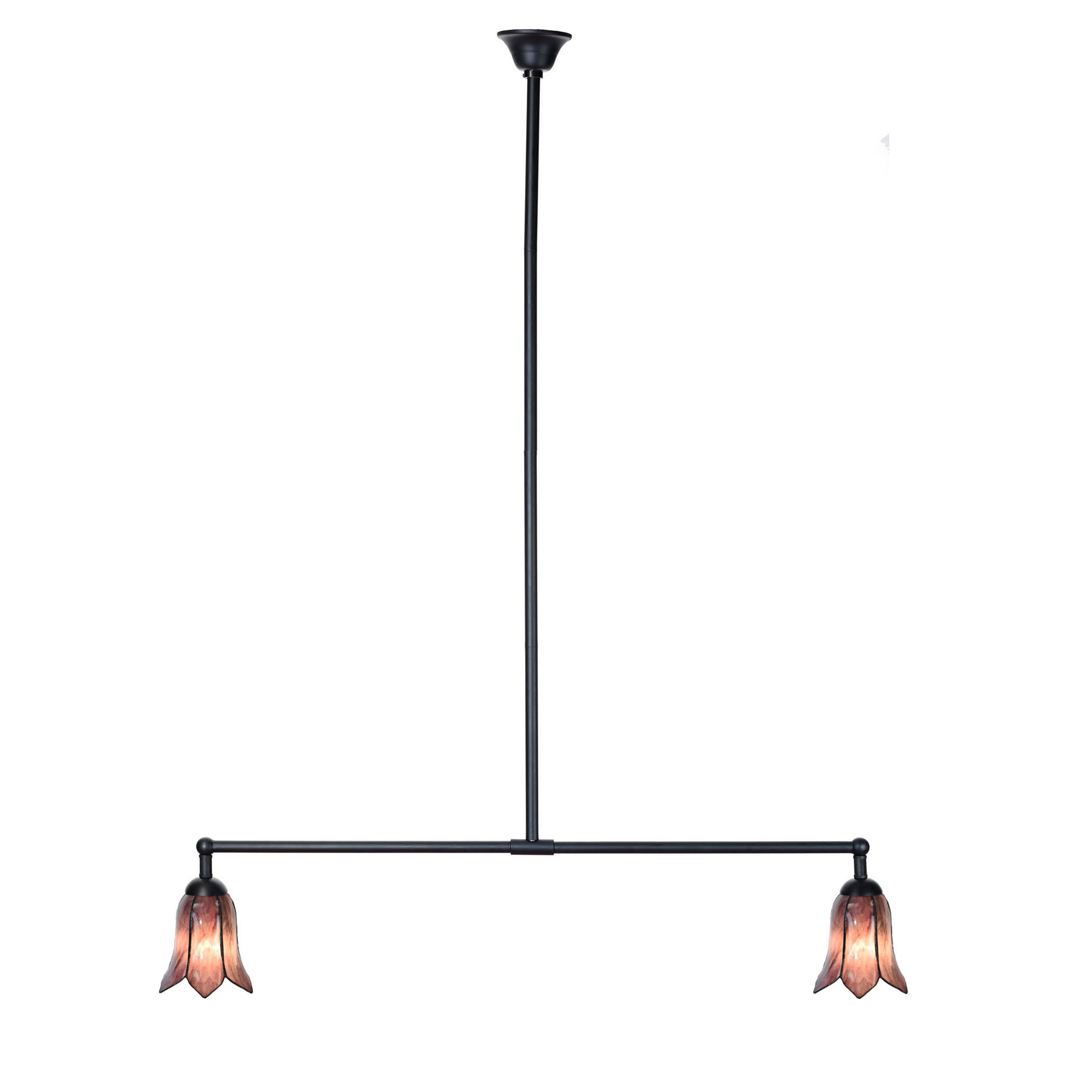 Tiffany T-Lampe 2 Lichter Gentian Purple