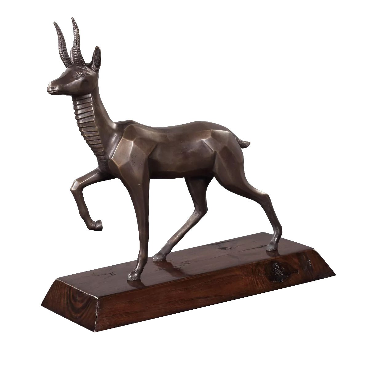 Bronzeskulptur Antilope