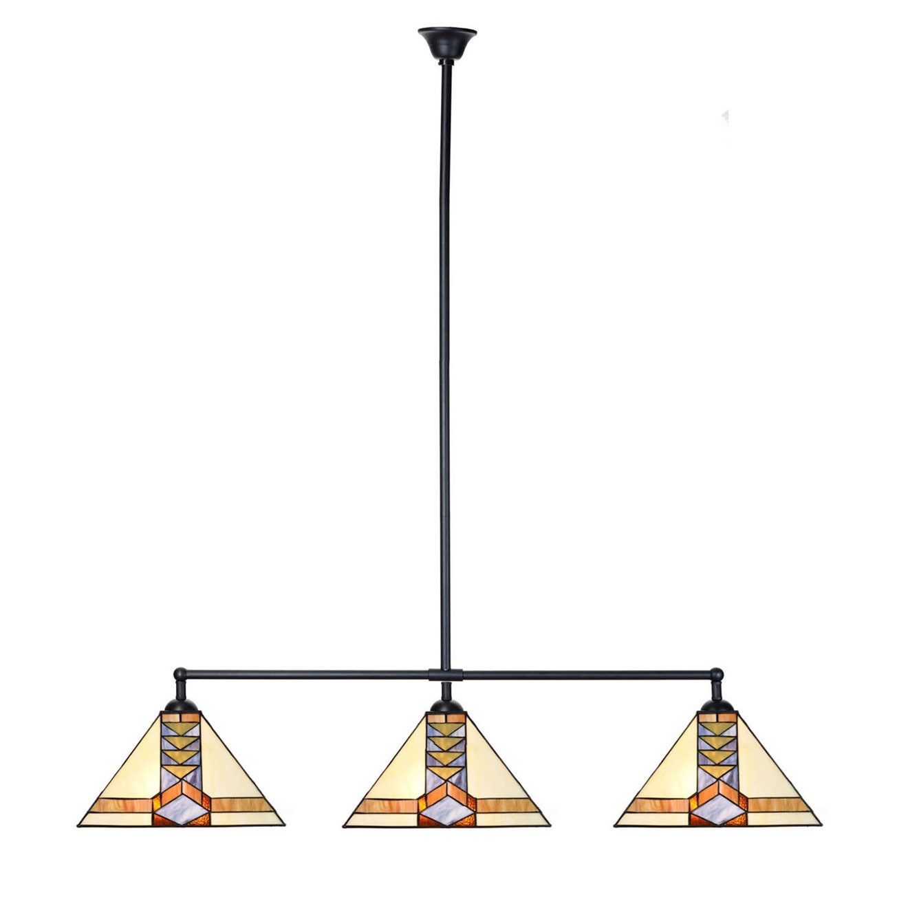 Tiffany T-Lampe 3 Lichter Pyramide