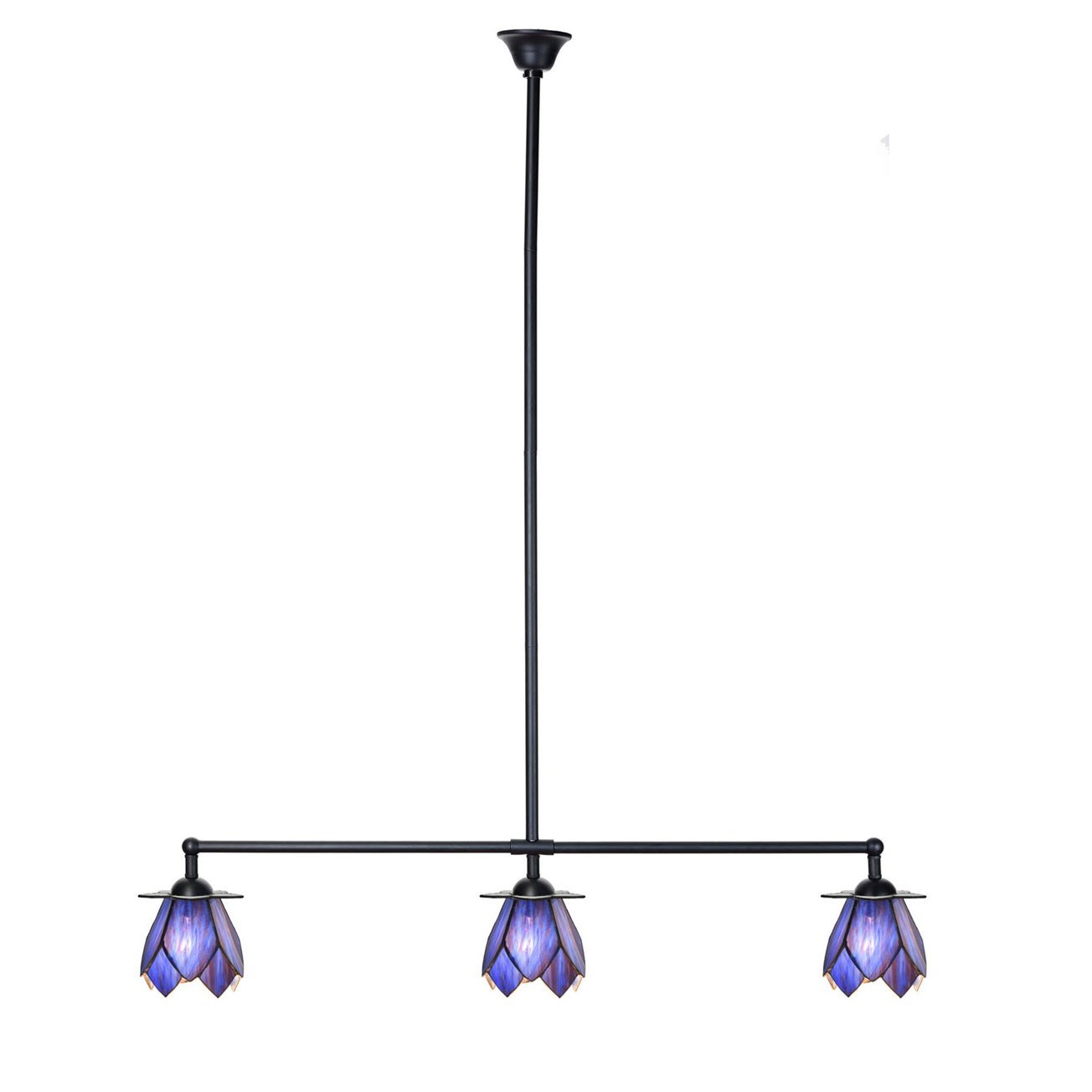 Tiffany T-Lampe 3 Lichter Blue Lotus