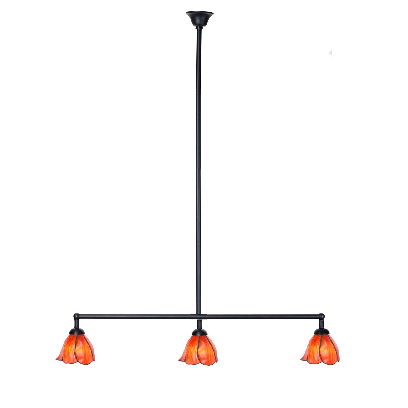 Tiffany T-Lampe 3 Lichter Tender Poppy