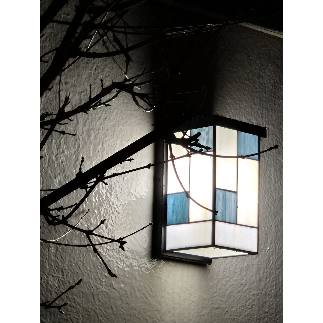 Tiffany Wandleuchte Mondriaan Außenleuchte
