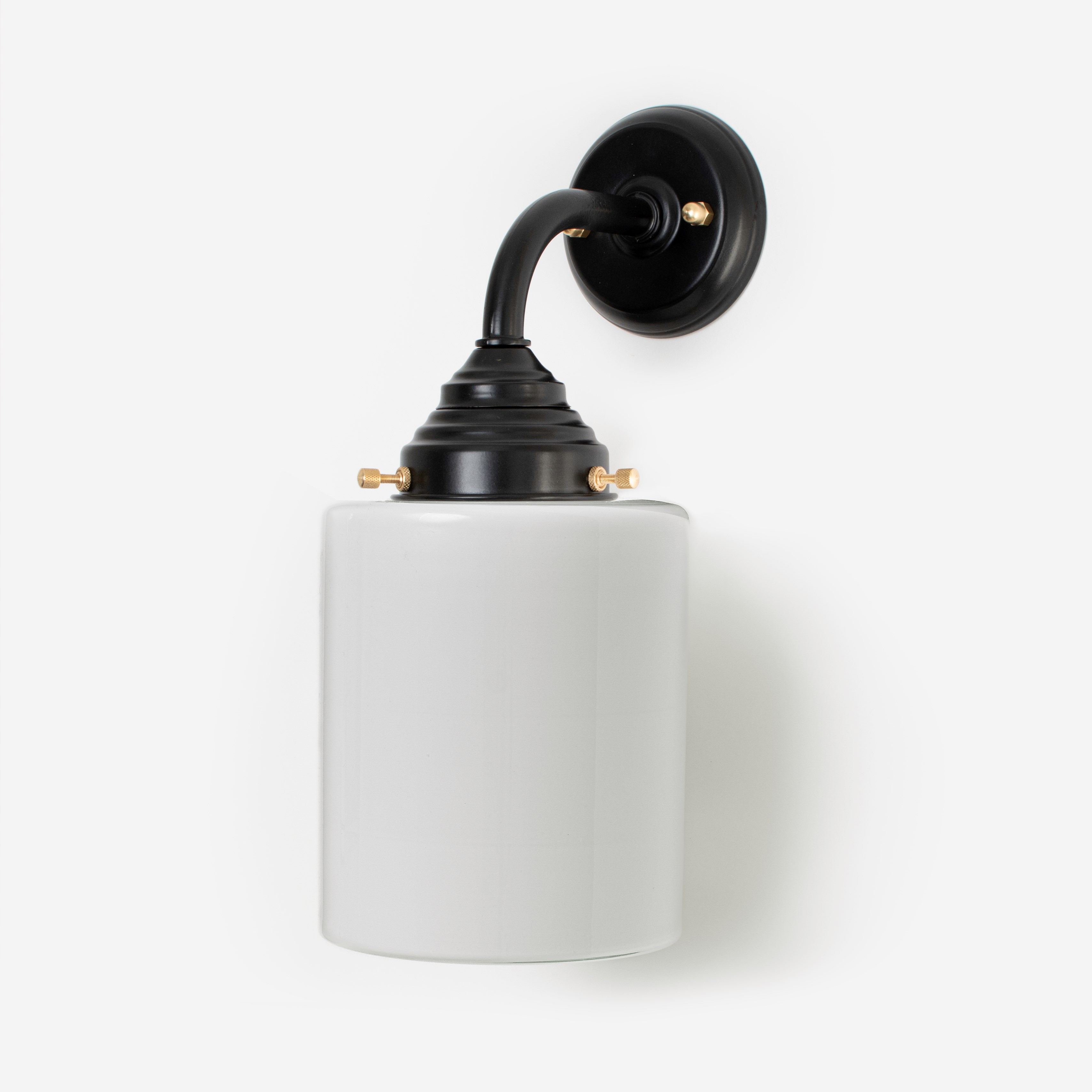 Außenleuchte - Wandleuchte Sleek Cylinder Curve Black